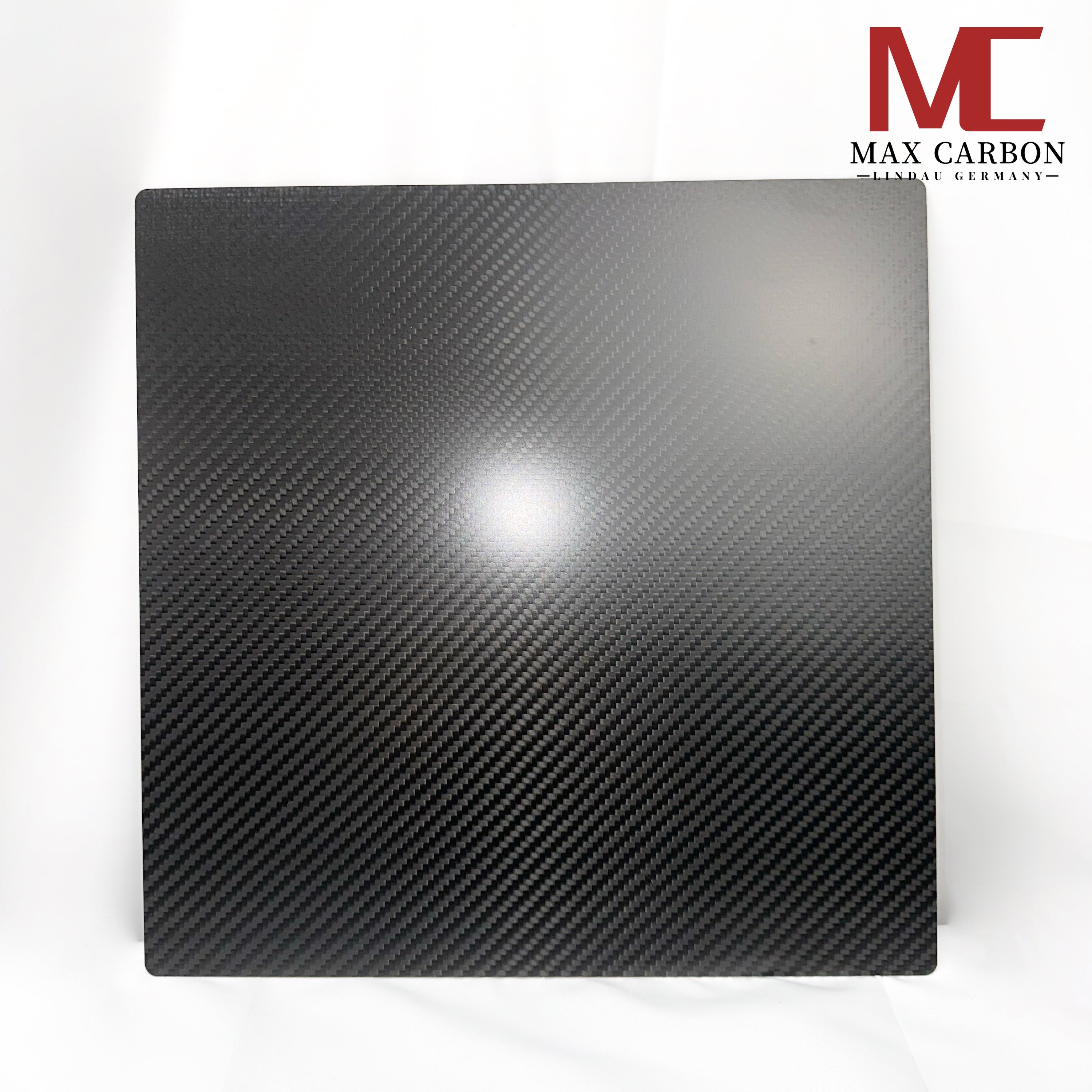 Dry-Carbon Platte 1 mm – 30 x 30 cm Sichtcarbon