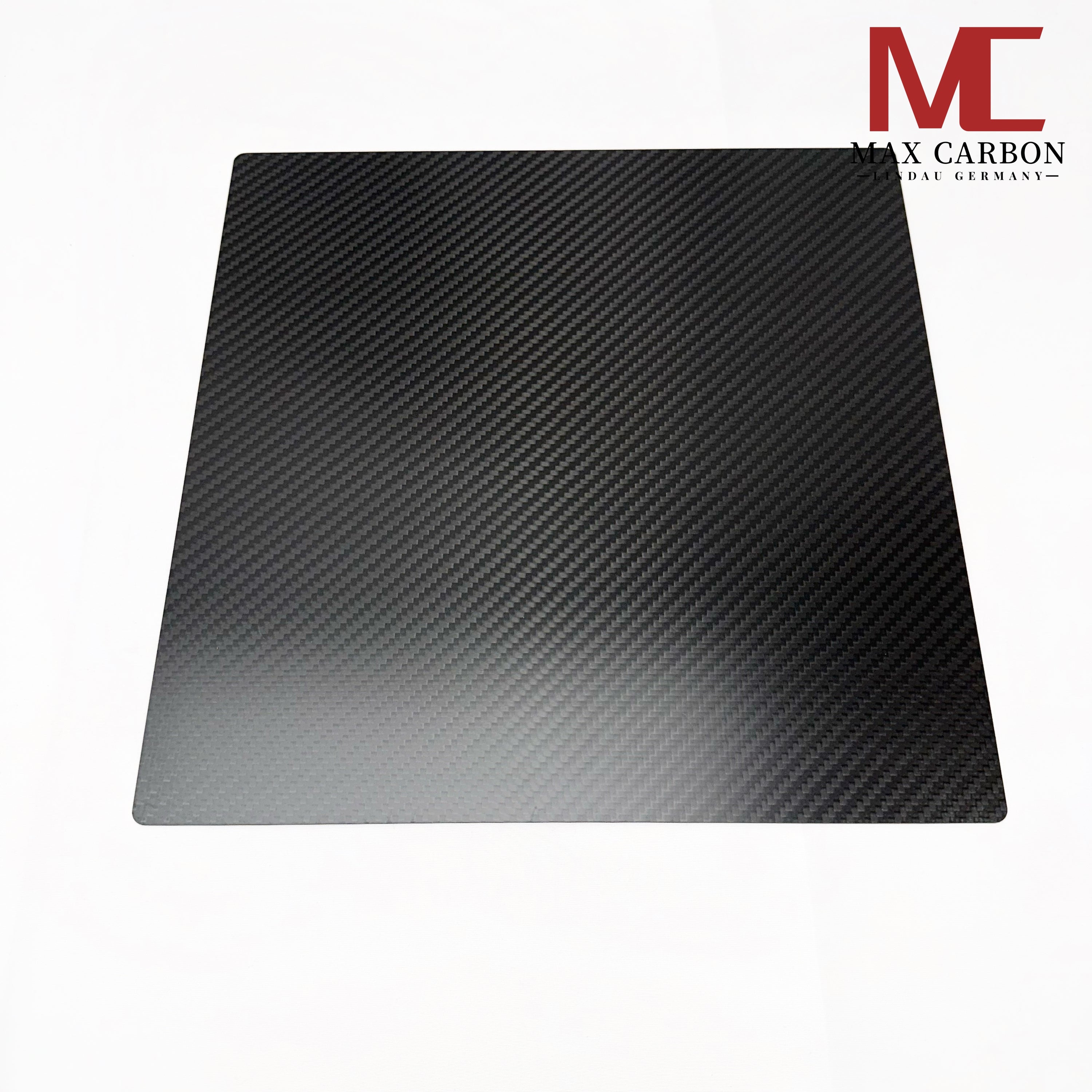 Dry-Carbon Platte 1 mm – 30 x 30 cm Sichtcarbon