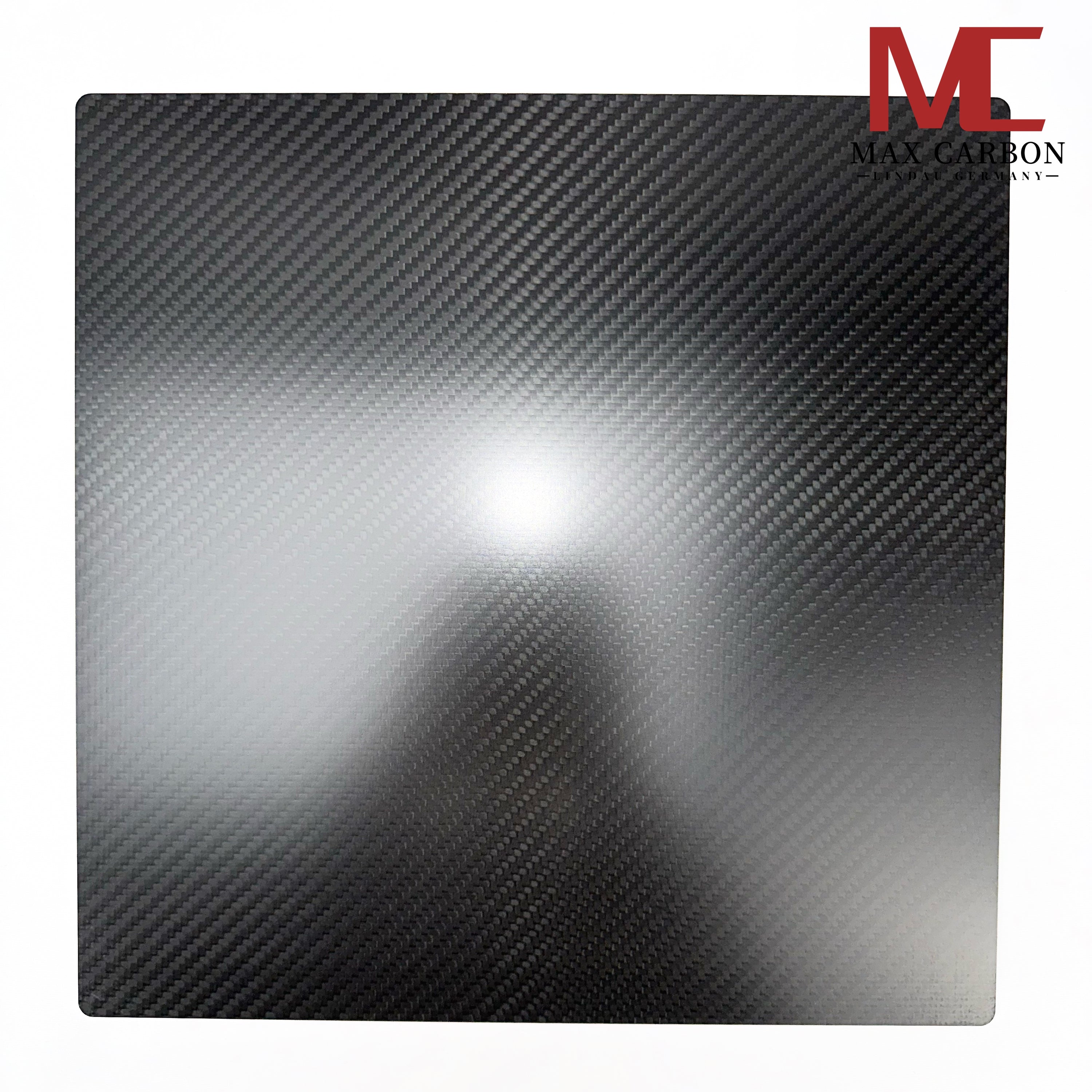 Dry-Carbon Platte 1 mm – 30 x 30 cm Sichtcarbon