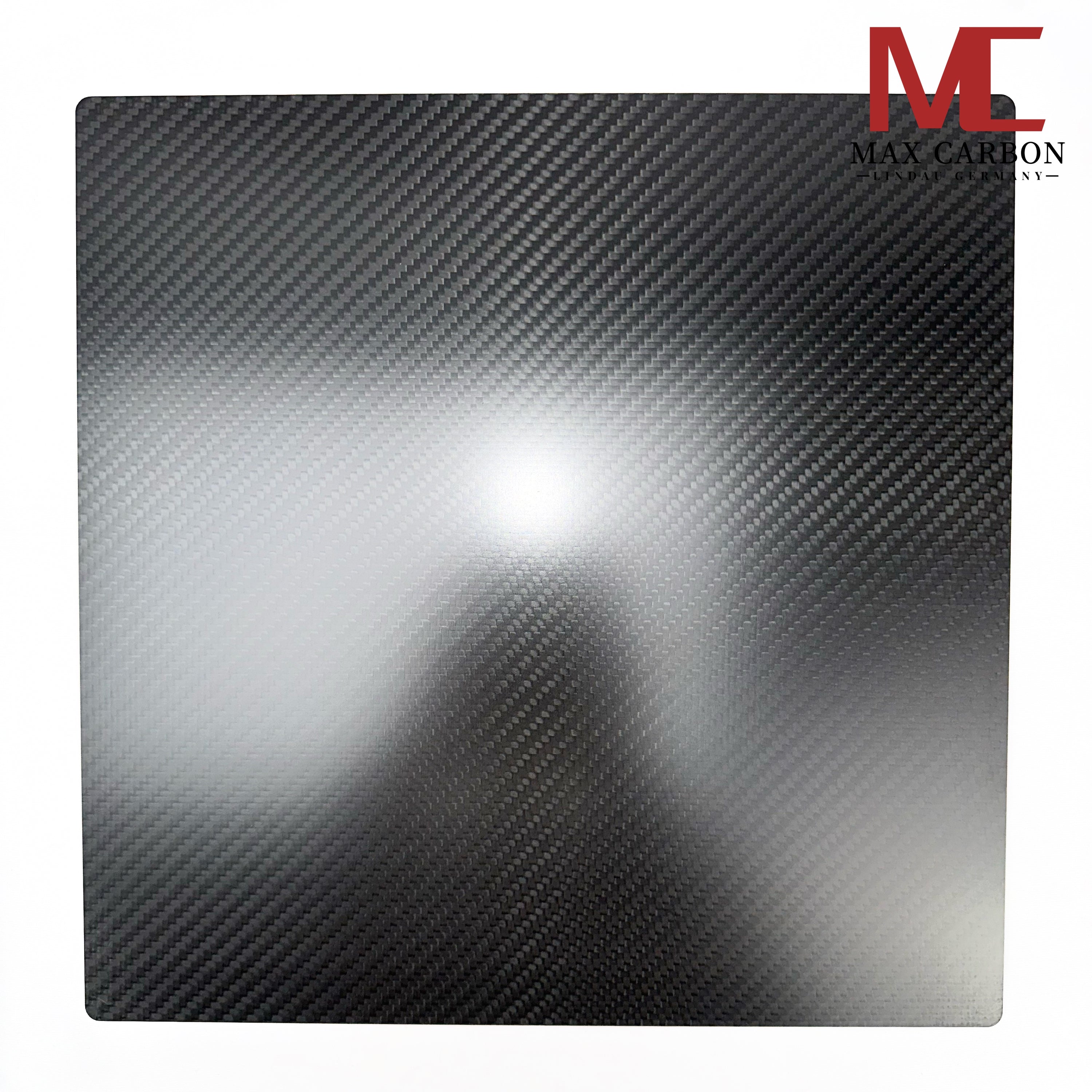 Dry-Carbon Platte 1 mm – 30 x 30 cm Sichtcarbon