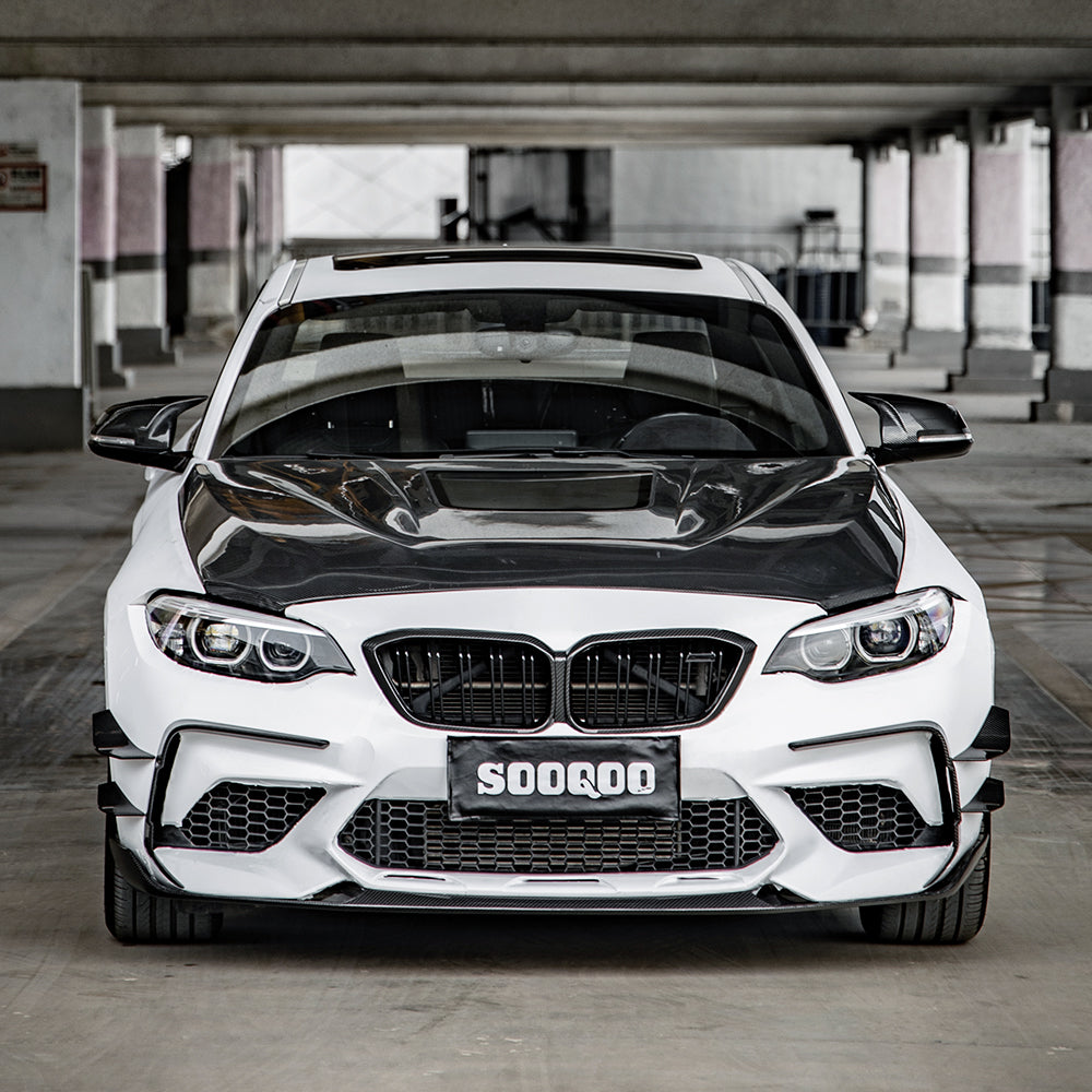 Dry-Carbon Canards für BMW M2 F87 – schärfere Front in echtem Carbon