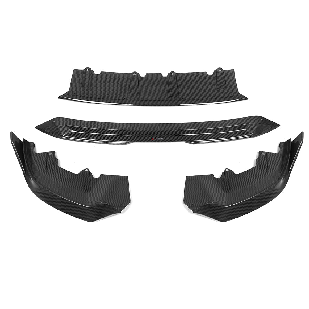 Dry-Carbon Frontlippe SQ-Style passend für BMW 5er G60 G61 (M-Paket) – schärfere Front in echtem Carbon