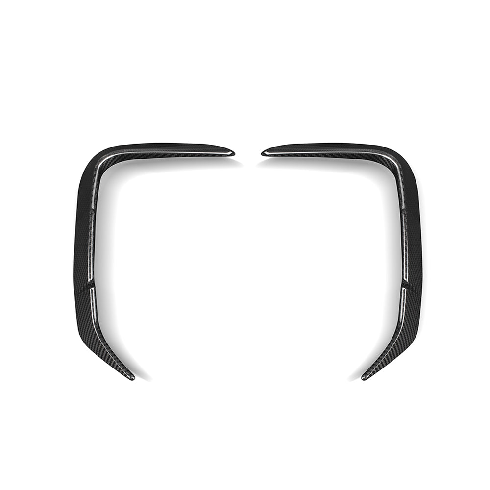 Dry-Carbon Heck-Lufteinlässe SQ-Style passend für BMW X3 G01 LCI & X4 G02 LCI – markantes Heckdetail in echtem Carbon