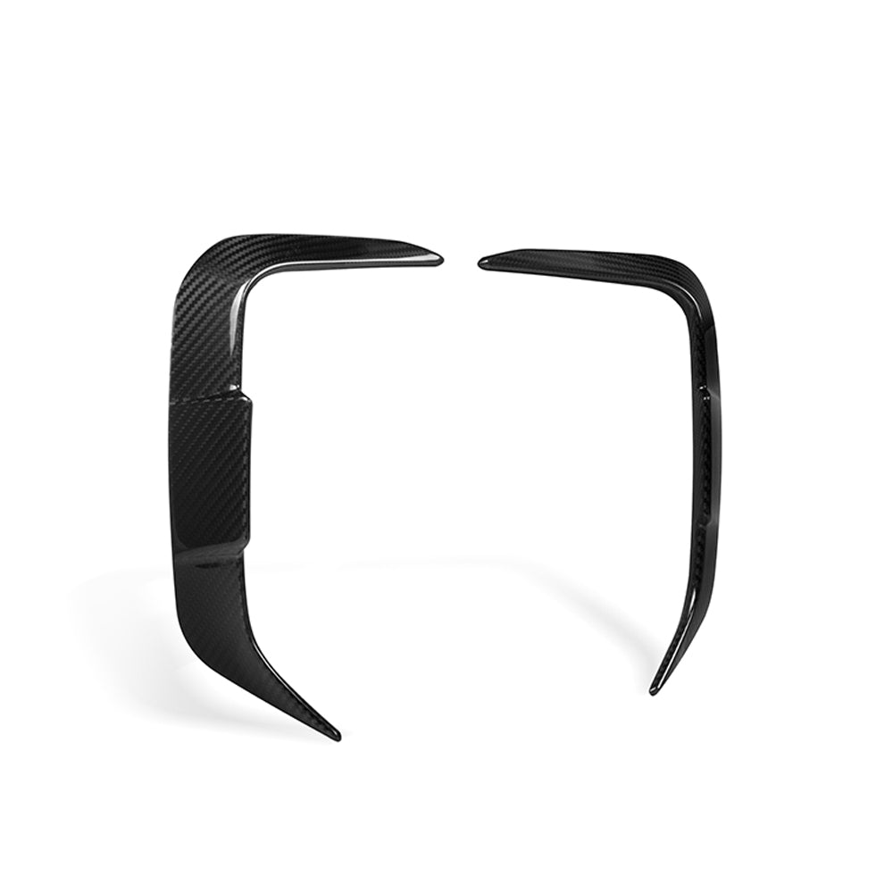 Dry-Carbon Heck-Lufteinlässe SQ-Style passend für BMW X3 G01 LCI & X4 G02 LCI – markantes Heckdetail in echtem Carbon