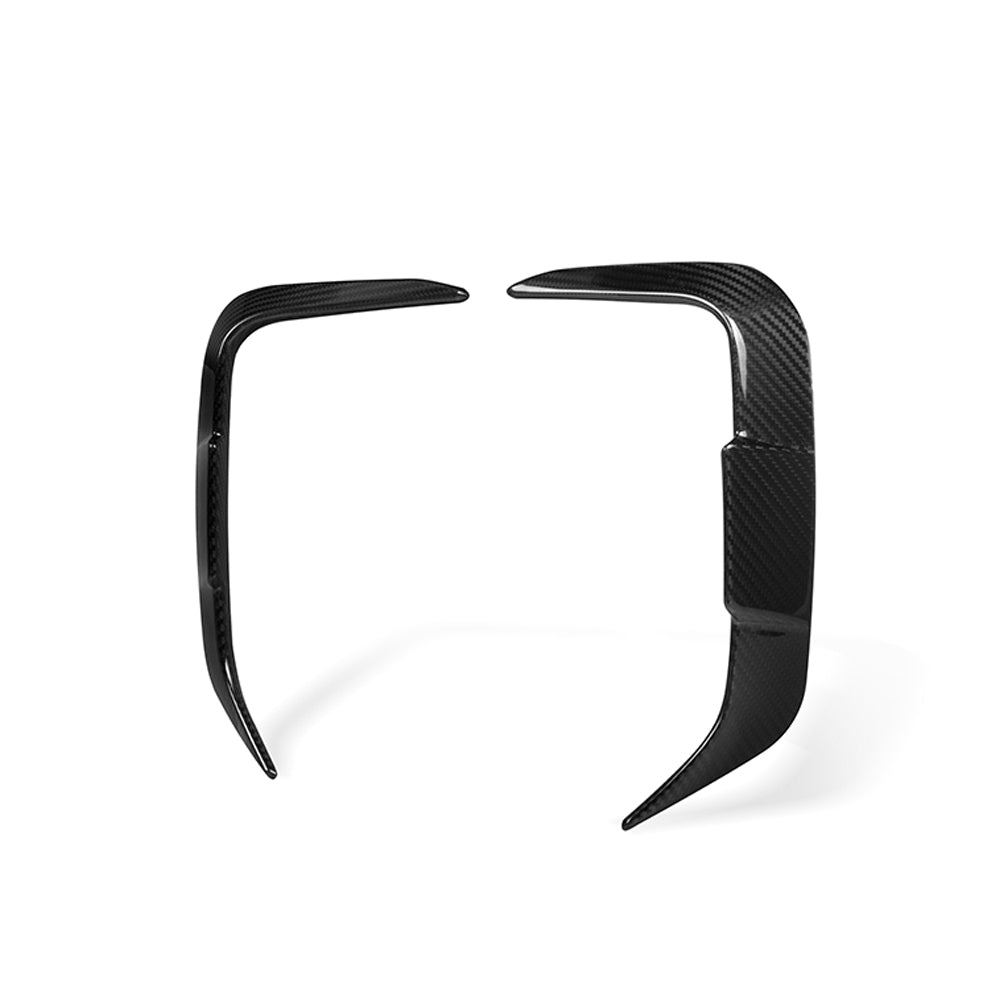 Dry-Carbon Heck-Lufteinlässe SQ-Style passend für BMW X3 G01 LCI & X4 G02 LCI – markantes Heckdetail in echtem Carbon