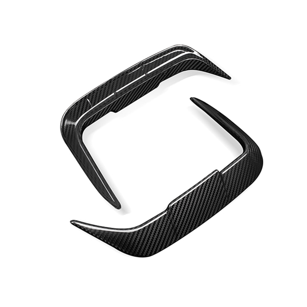 Dry-Carbon Heck-Lufteinlässe SQ-Style passend für BMW X3 G01 LCI & X4 G02 LCI – markantes Heckdetail in echtem Carbon