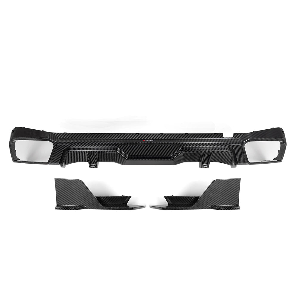 Dry-Carbon Heckdiffusor SQ-Style passend für BMW X5 G05 – Heck mit Präsenz