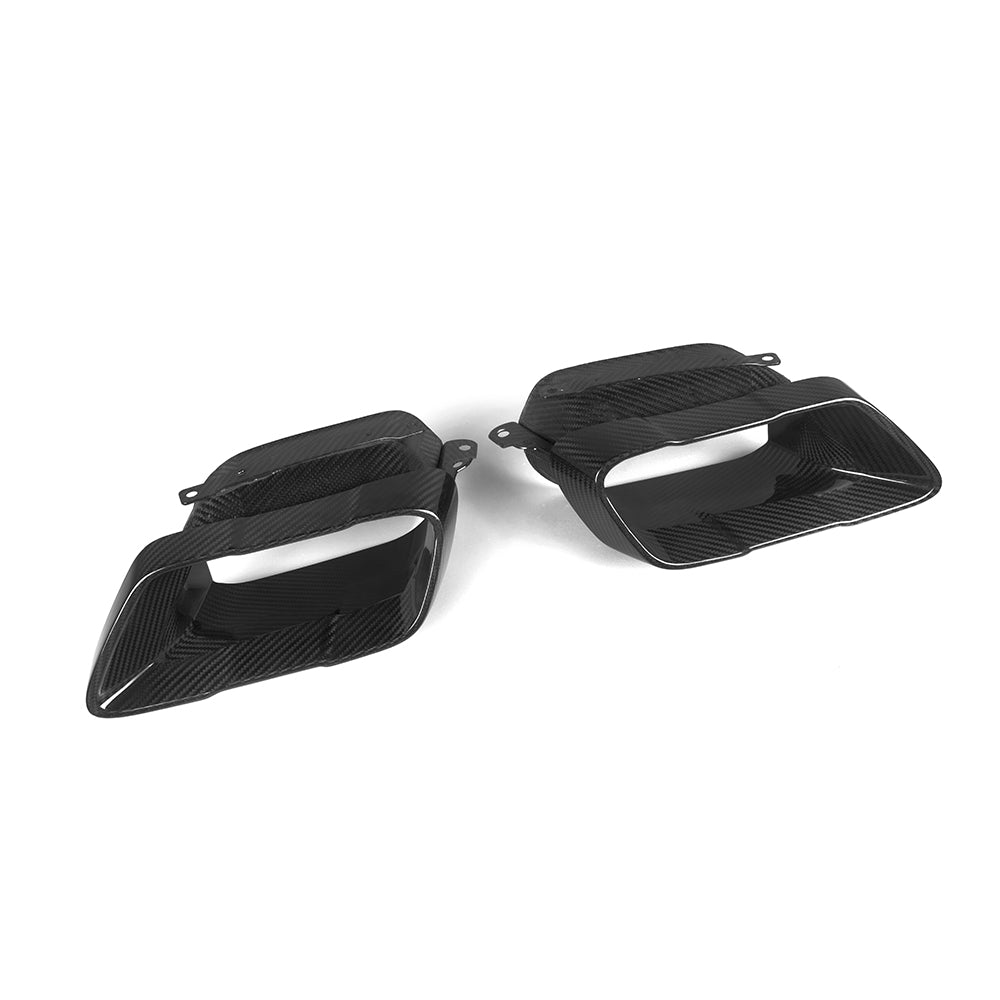 Dry-Carbon Endrohrblenden SQ-Style passend für BMW X5 G05 – markante Heck-Optik
