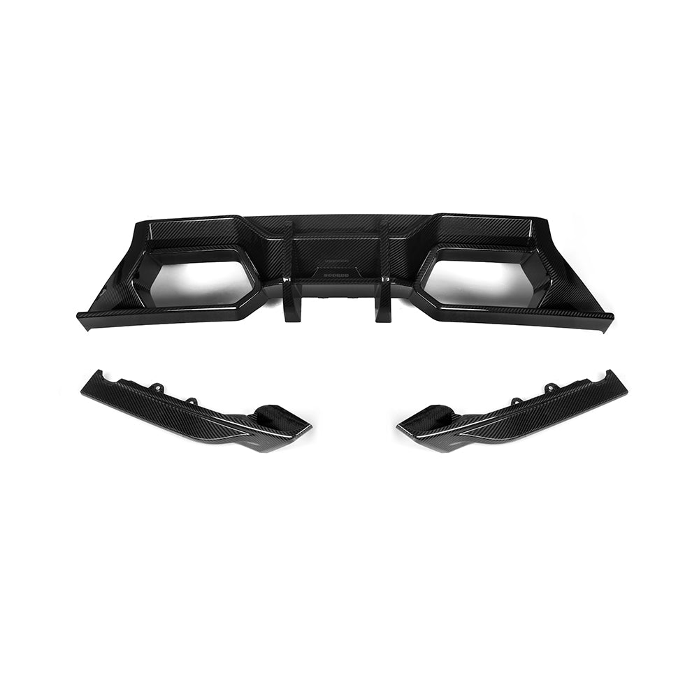 Dry-Carbon Heckdiffusor SQ-A Style für BMW M2 G87 – aggressives Heck in echtem Carbon