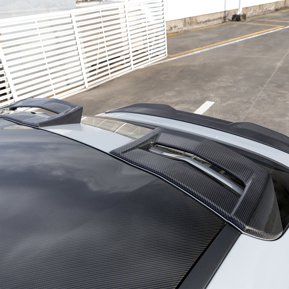 Dry-Carbon Dachspoiler-Lippe passend für BMW X4M F98 LCI & X4 G02 LCI – Echtcarbon-Heckabschluss