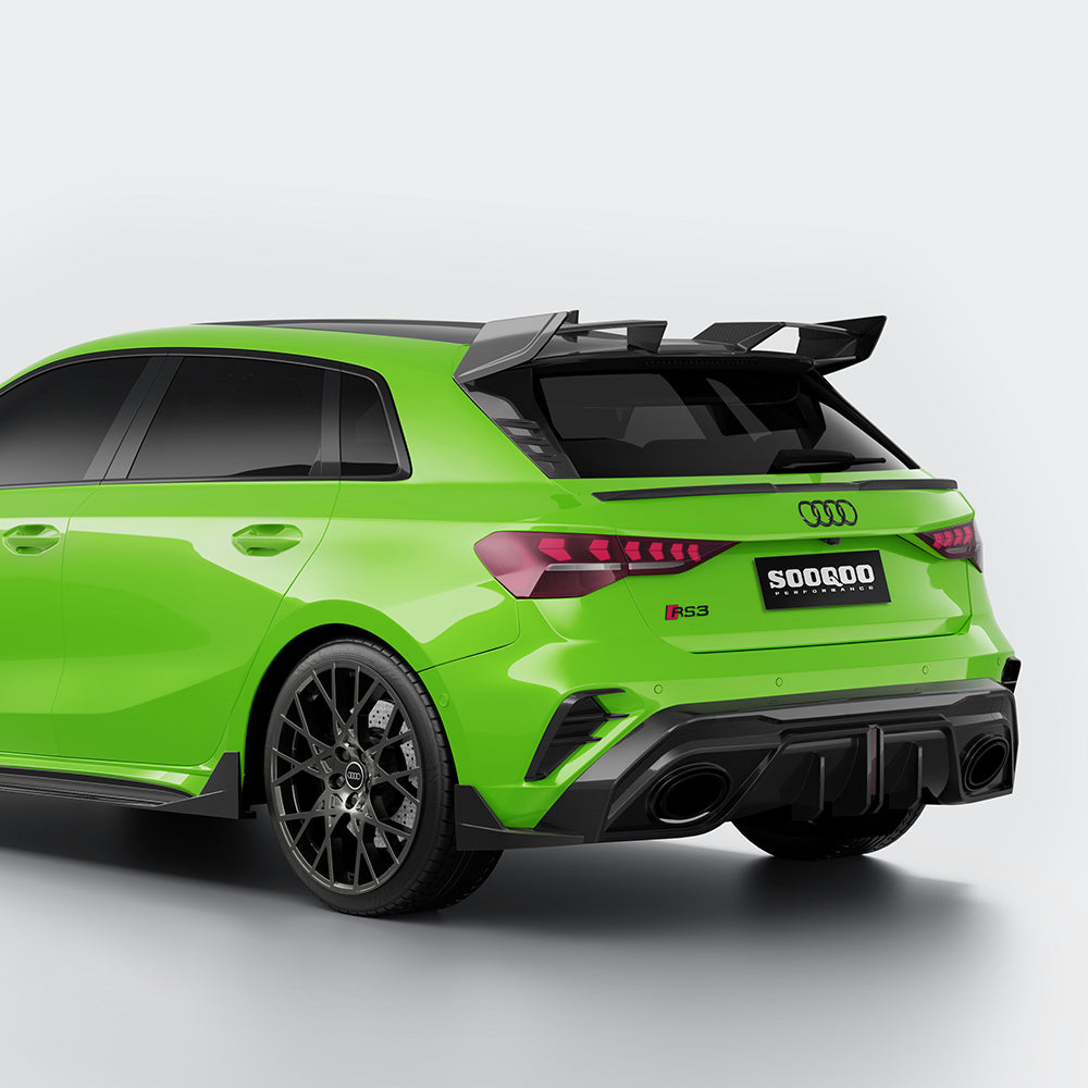 Carbon Heckdiffusor für Audi RS3 8Y Facelift – Downforce & Raw Aggression
