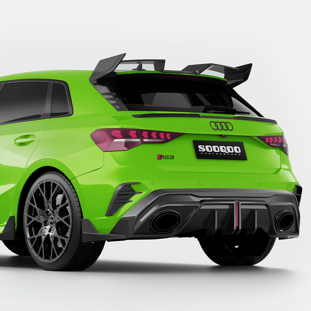 Carbon Heckdiffusor für Audi RS3 8Y Facelift – Downforce & Raw Aggression
