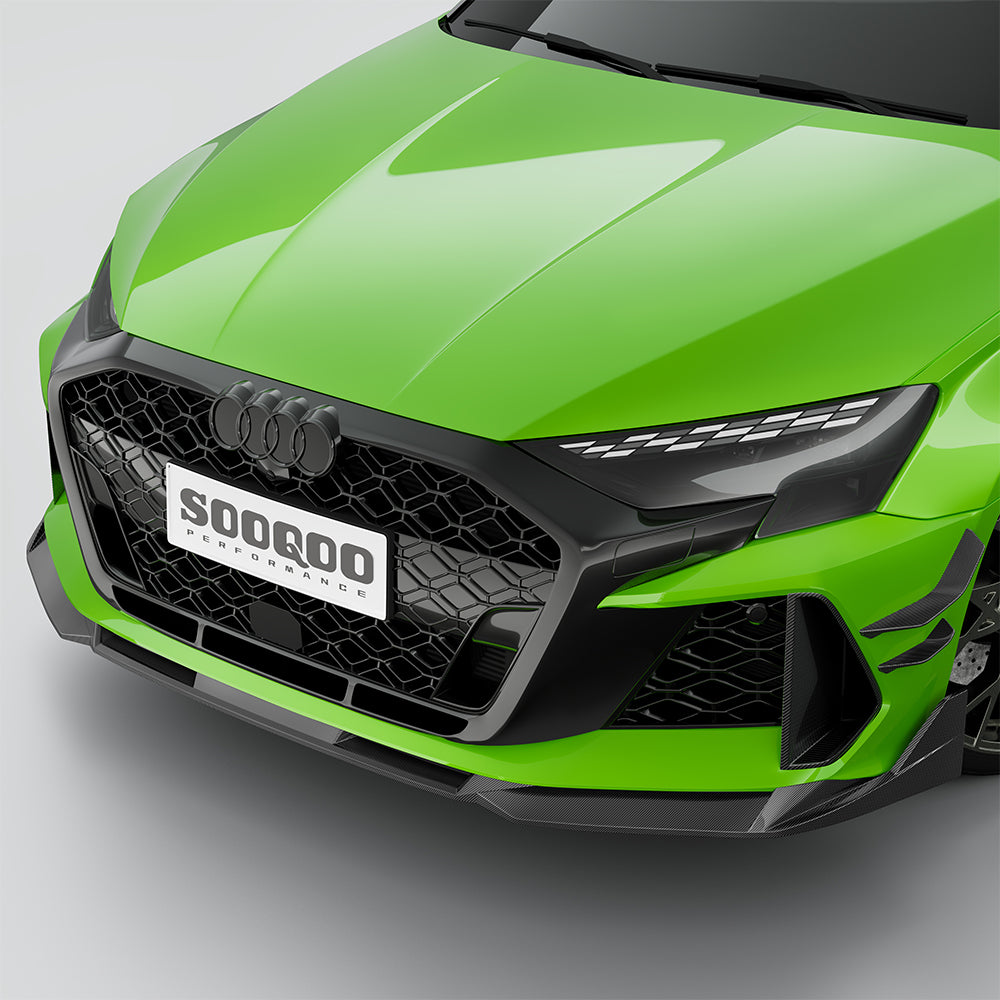 Dry-Carbon Frontlippe SQ-V1 passend für Audi RS3 8Y Facelift – Aggressive Front