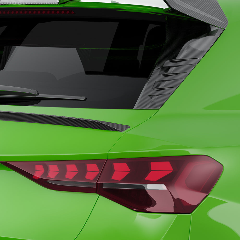 Carbon Heckscheiben-Finnen passend für Audi RS3 8Y (Facelift) – AERO Look