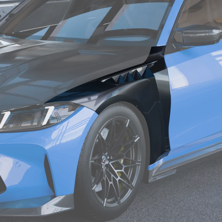 Carbon Kotflügel mit TÜV-Eintragung passend für BMW M3 G80/G81, Echtcarbon - Getsdowned