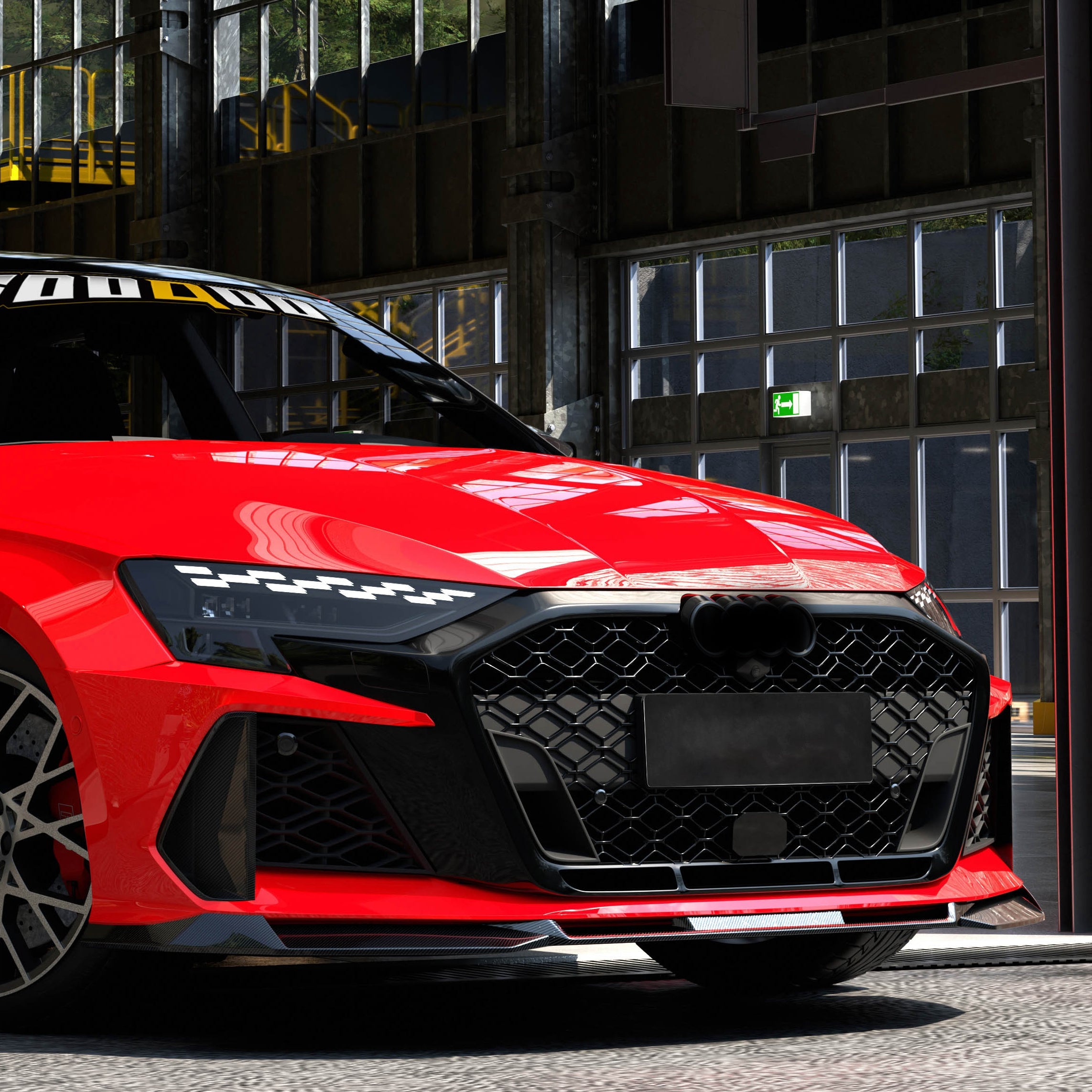 Dry-Carbon Frontlippe SQ-V2 passend für Audi RS3 8Y Facelift – Maximale Aggression