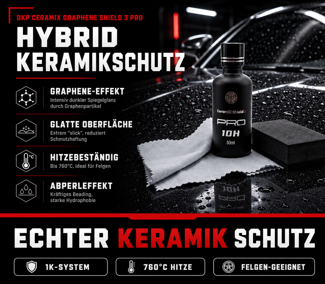 Drip King Graphene Shield 3 Pro – Graphen-Keramikversiegelung