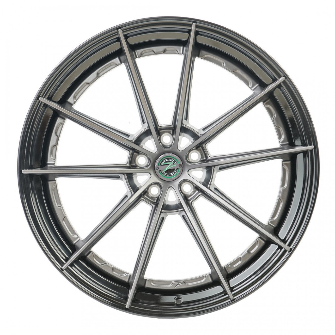 Z-Performance ZP.MODULAR 1 | Super Deep Concave – Matte Gunmetal Center / Gloss Black Lip