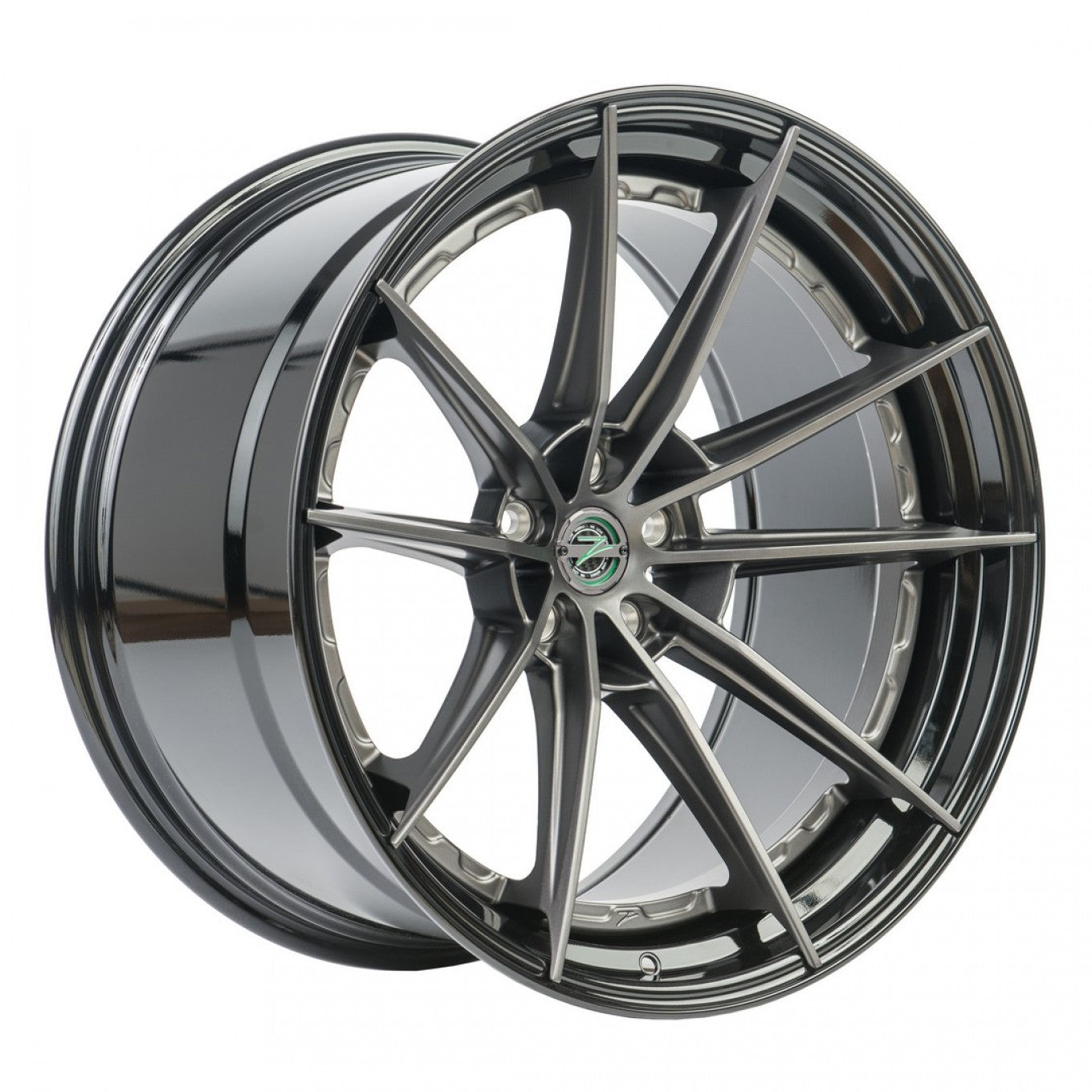 Z-Performance ZP.MODULAR 1 | Super Deep Concave – Matte Gunmetal Center / Gloss Black Lip