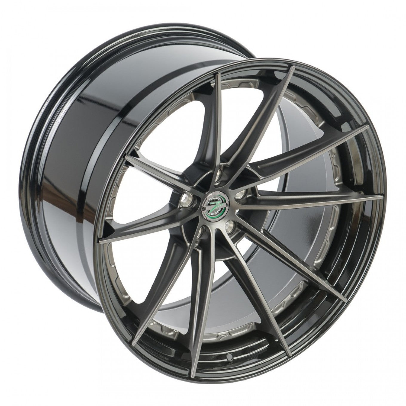 Z-Performance ZP.MODULAR 1 | Super Deep Concave – Matte Gunmetal Center / Gloss Black Lip