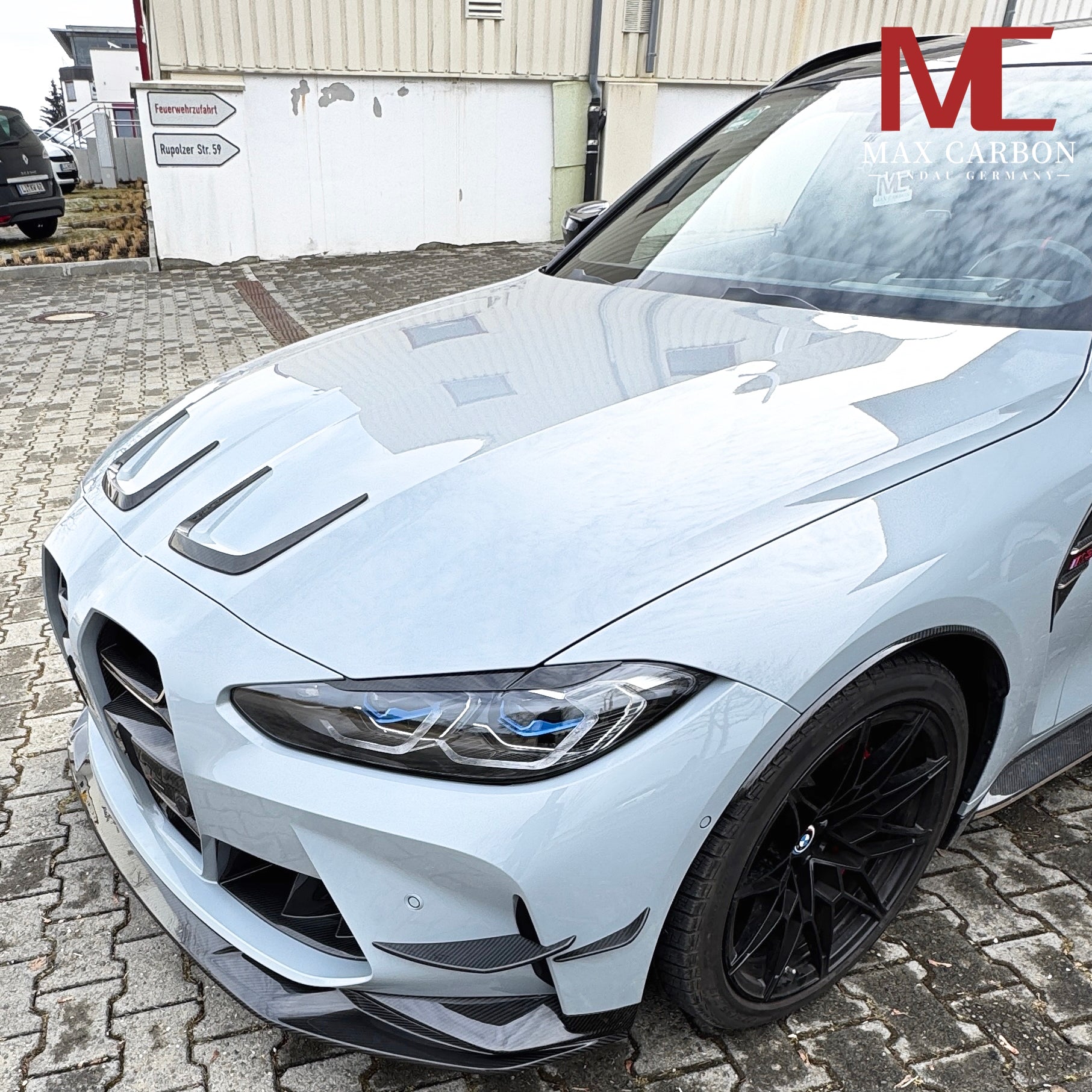 Dry-Carbon Frontlippe VR passend für BMW M3 G80 / G81 / M4 G82 / G83 – Aggressive Front-Splitter