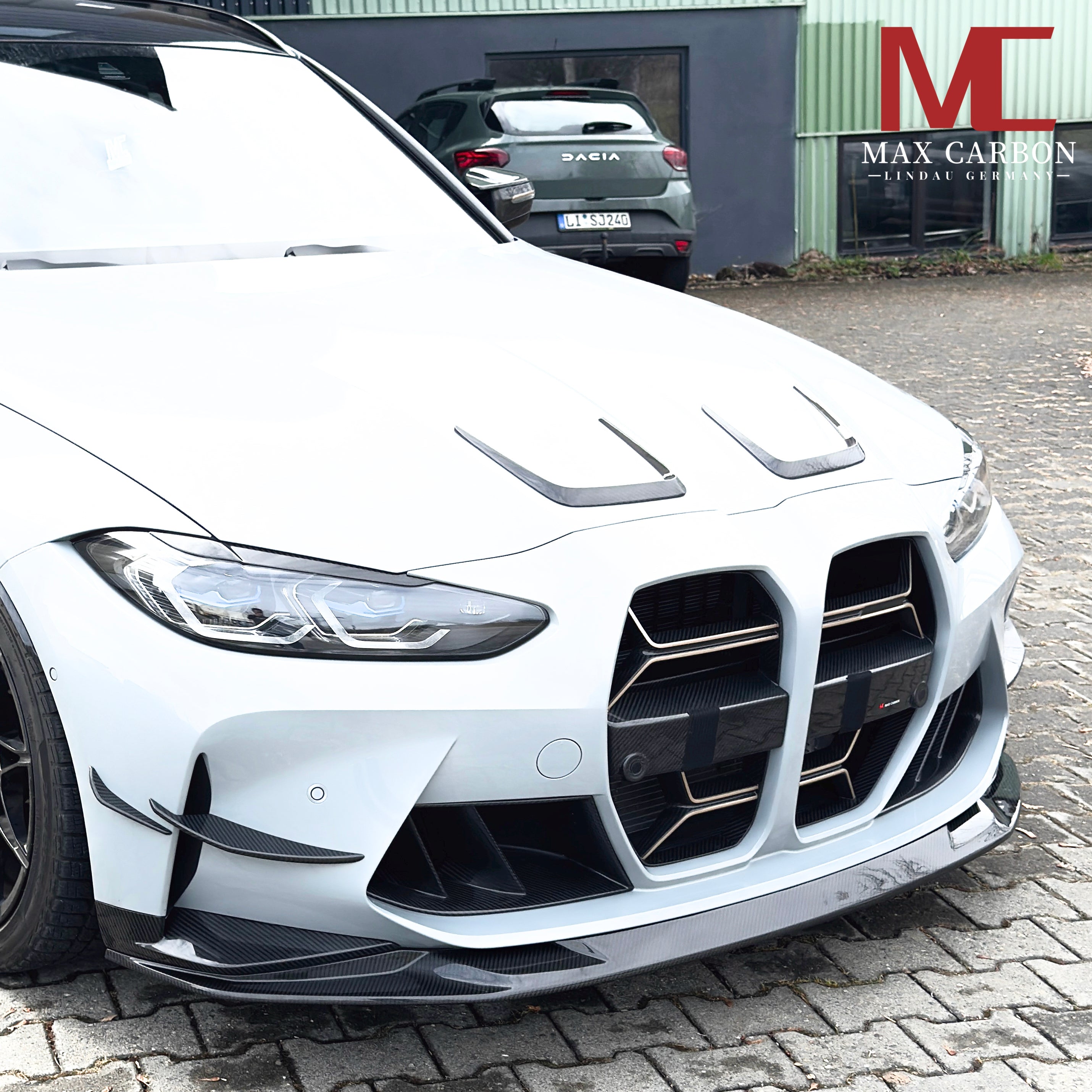 Dry-Carbon Frontlippe VR passend für BMW M3 G80 / G81 / M4 G82 / G83 – Aggressive Front-Splitter