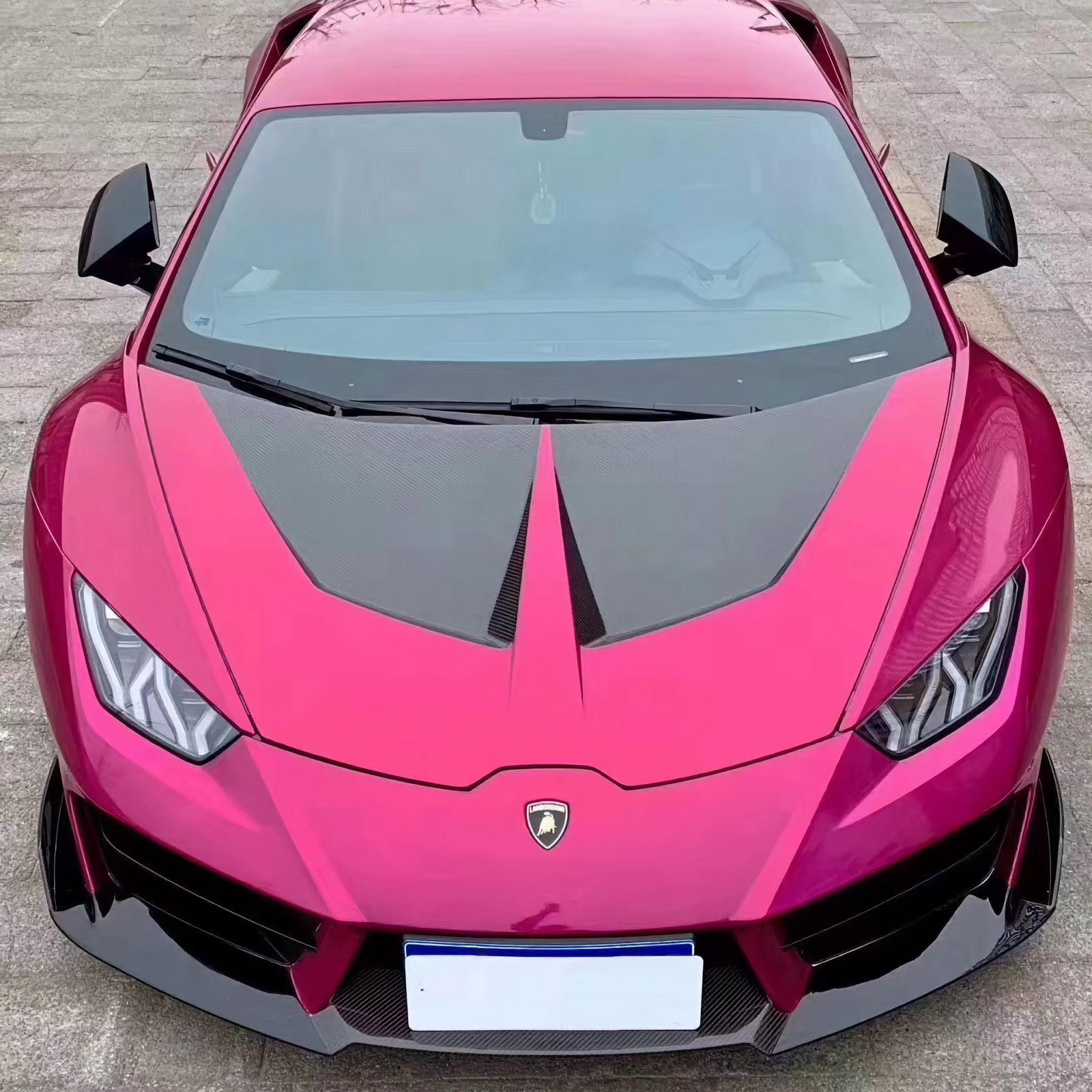 Dry-Carbon Motorhaube passend für Lamborghini Huracán Performante, LP-580/LP-610 – Leichtbau mit Kevlar