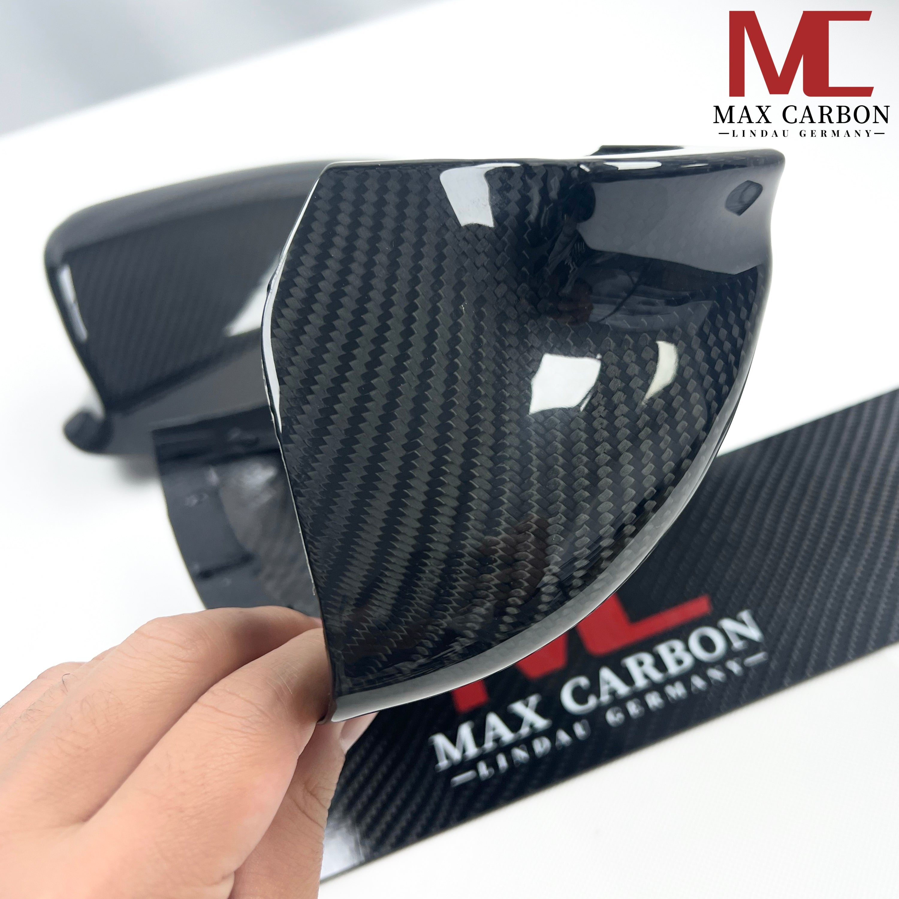 Dry-Carbon Spiegelkappen passend für BMW M5 F10 & M6 F12 F13 F06 – Carbon statt Lack