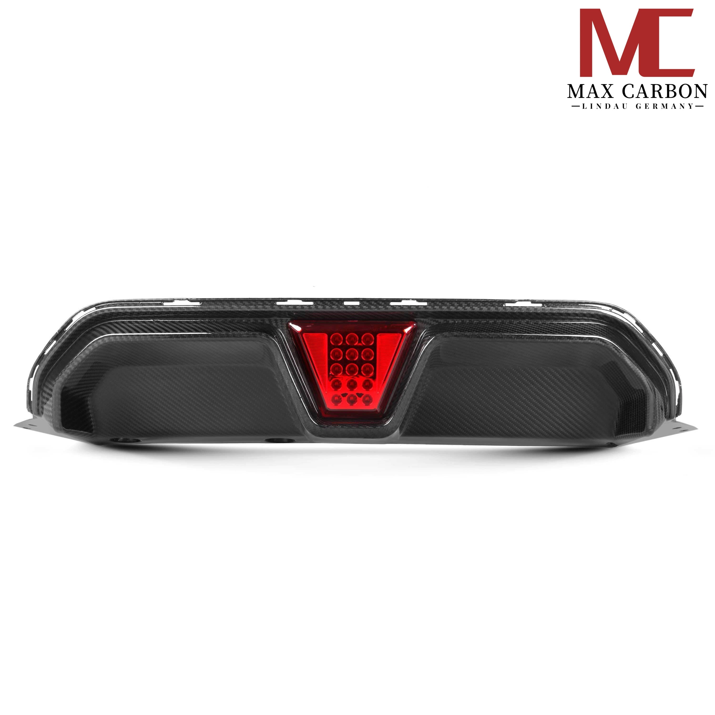 Dry-Carbon Heckdiffusor + LED passend für BMW M5 F90 LCI – Aggressive Heck mit LED-Performance