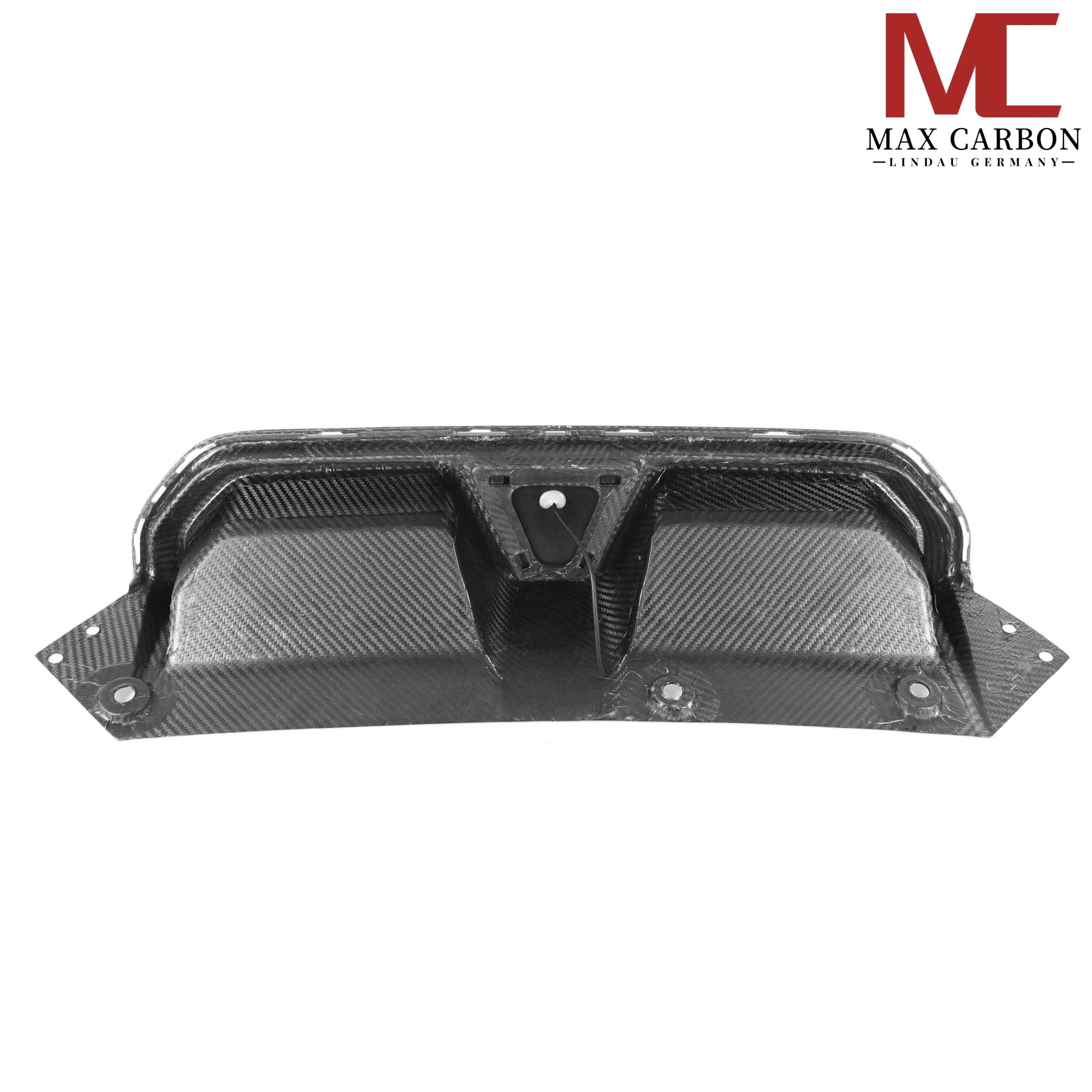 Dry-Carbon Heckdiffusor + LED passend für BMW M5 F90 LCI – Aggressive Heck mit LED-Performance
