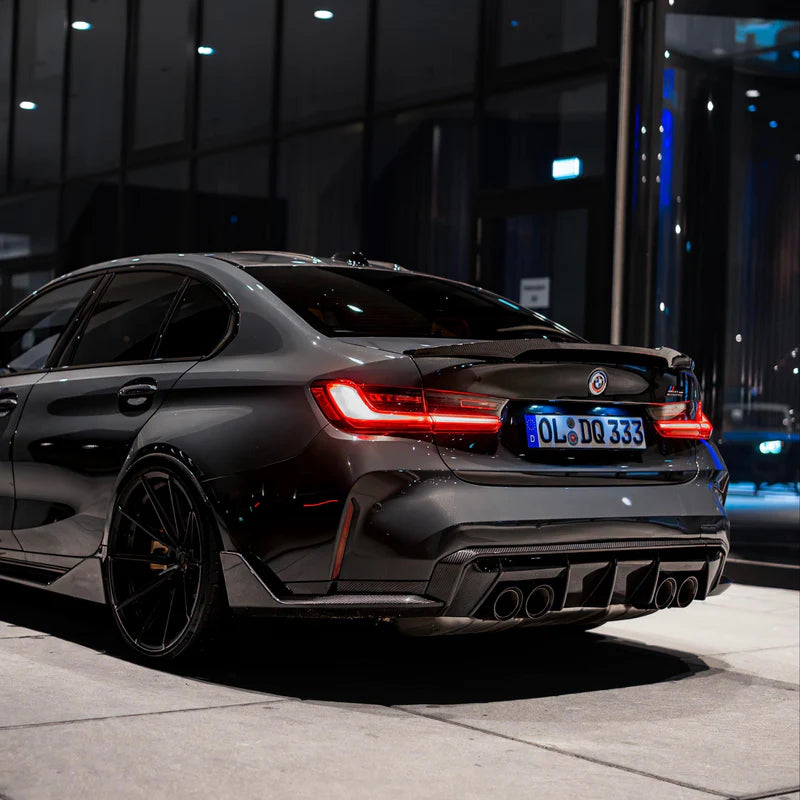 Dry Carbon Fiber Heckdiffusor Leiste passend für BMW G80 G81 M3 G82 G83 M4