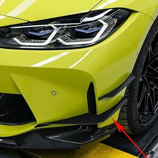 4PCS Carbon Fiber Side Flaps passend für BMW M3 M4 G80 G82 G83