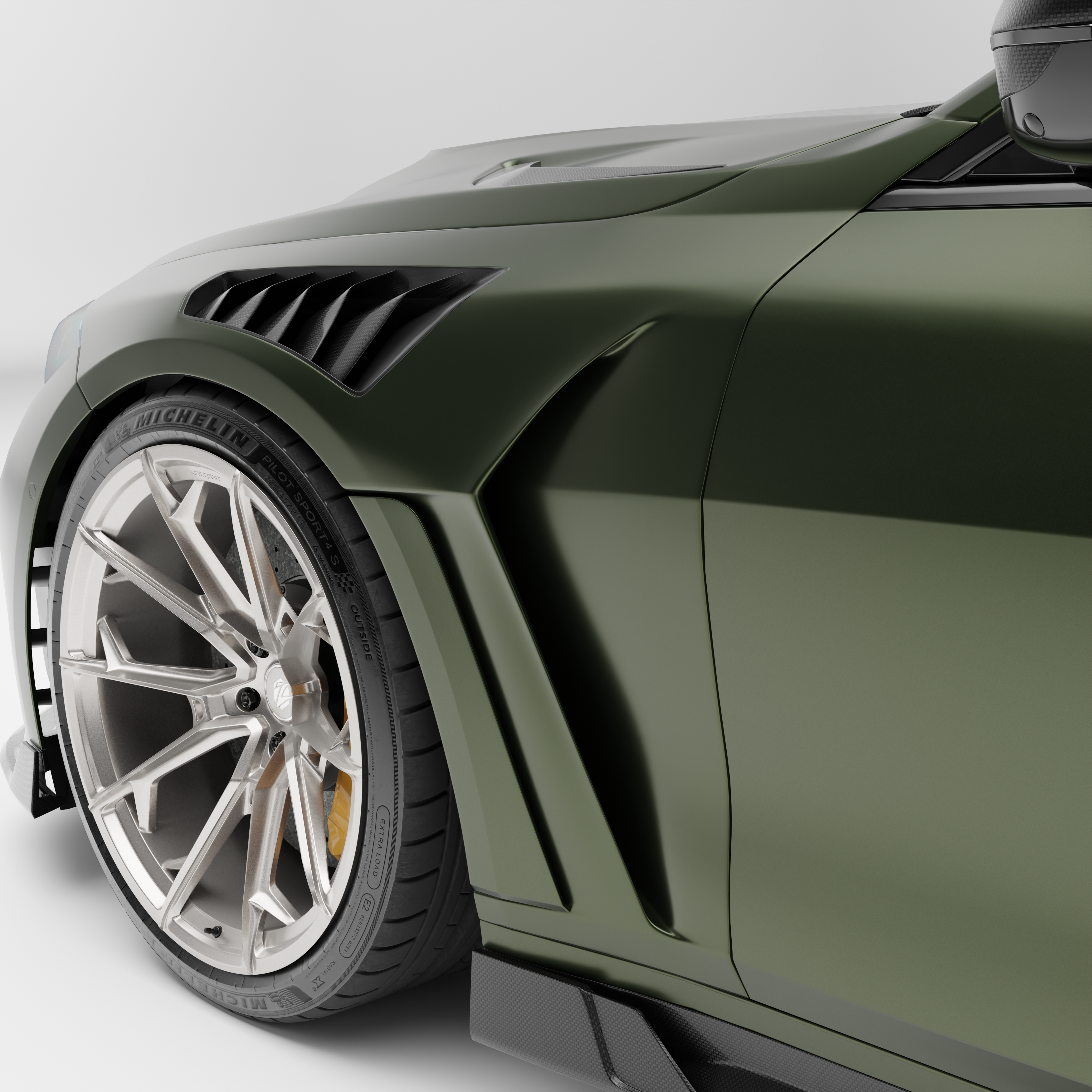 Dry-Carbon Seitenschweller passend für BMW M4 G82-G83 – breite aggressive Seitenlinie
