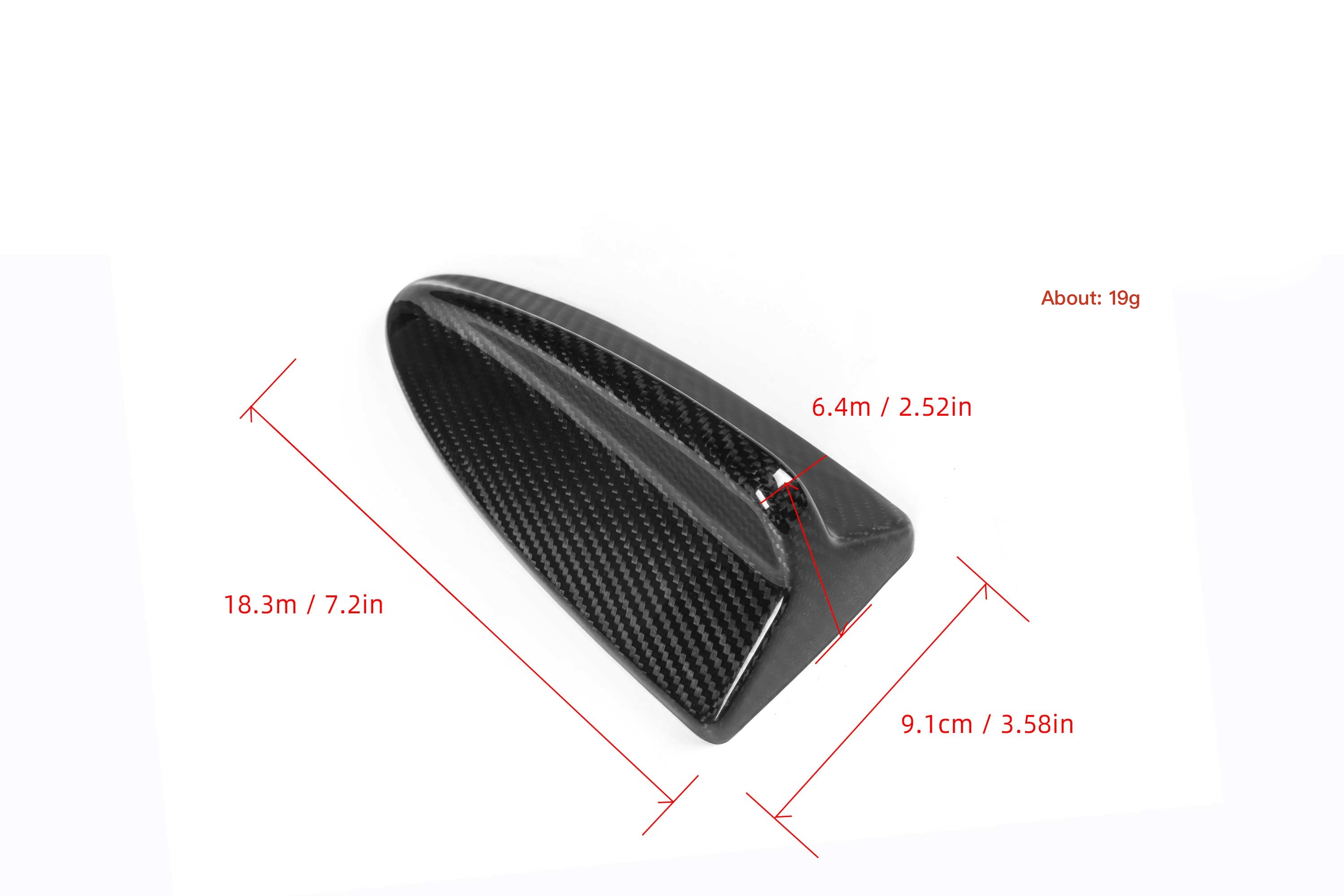 Carbon Antennen Cover "Shark Fin" passend für BMW 3er E90 E92 / M3 E90 92 - Getsdowned