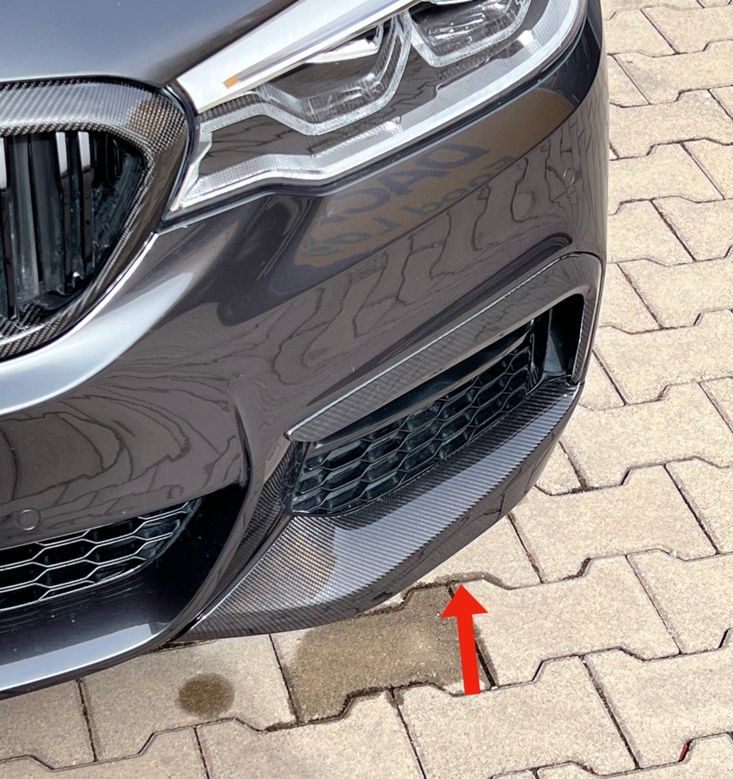 Dry CARBON Front Flaps Frontlippe passend für BMW G30 G31 mit M Paket vor LCI - Getsdowned