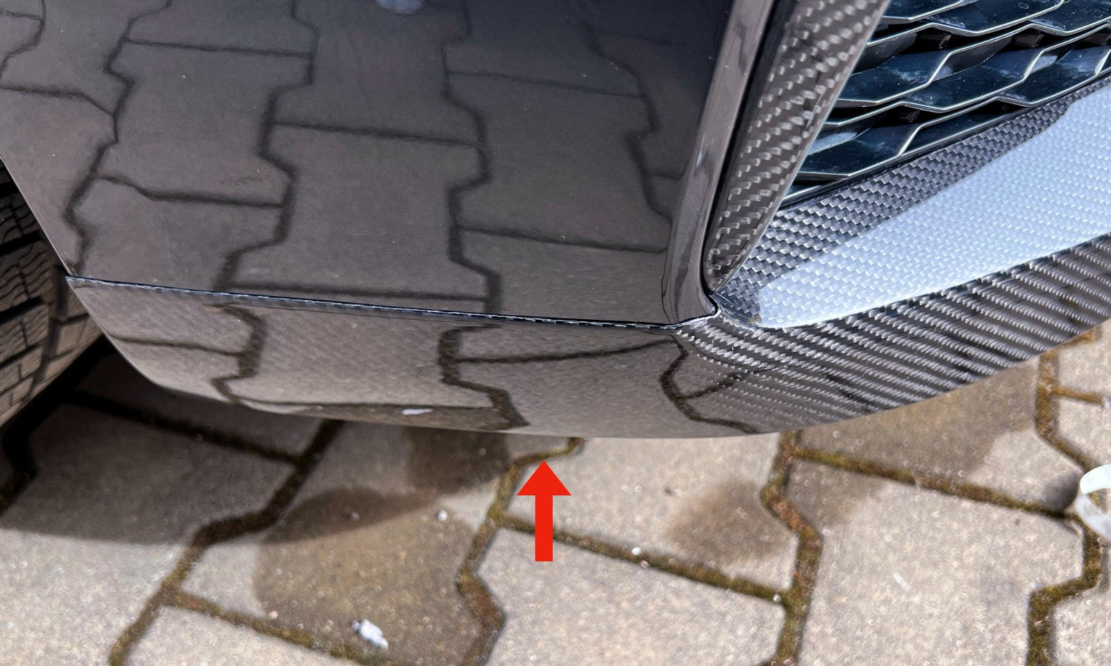 Dry CARBON Front Flaps Frontlippe passend für BMW G30 G31 mit M Paket vor LCI - Getsdowned
