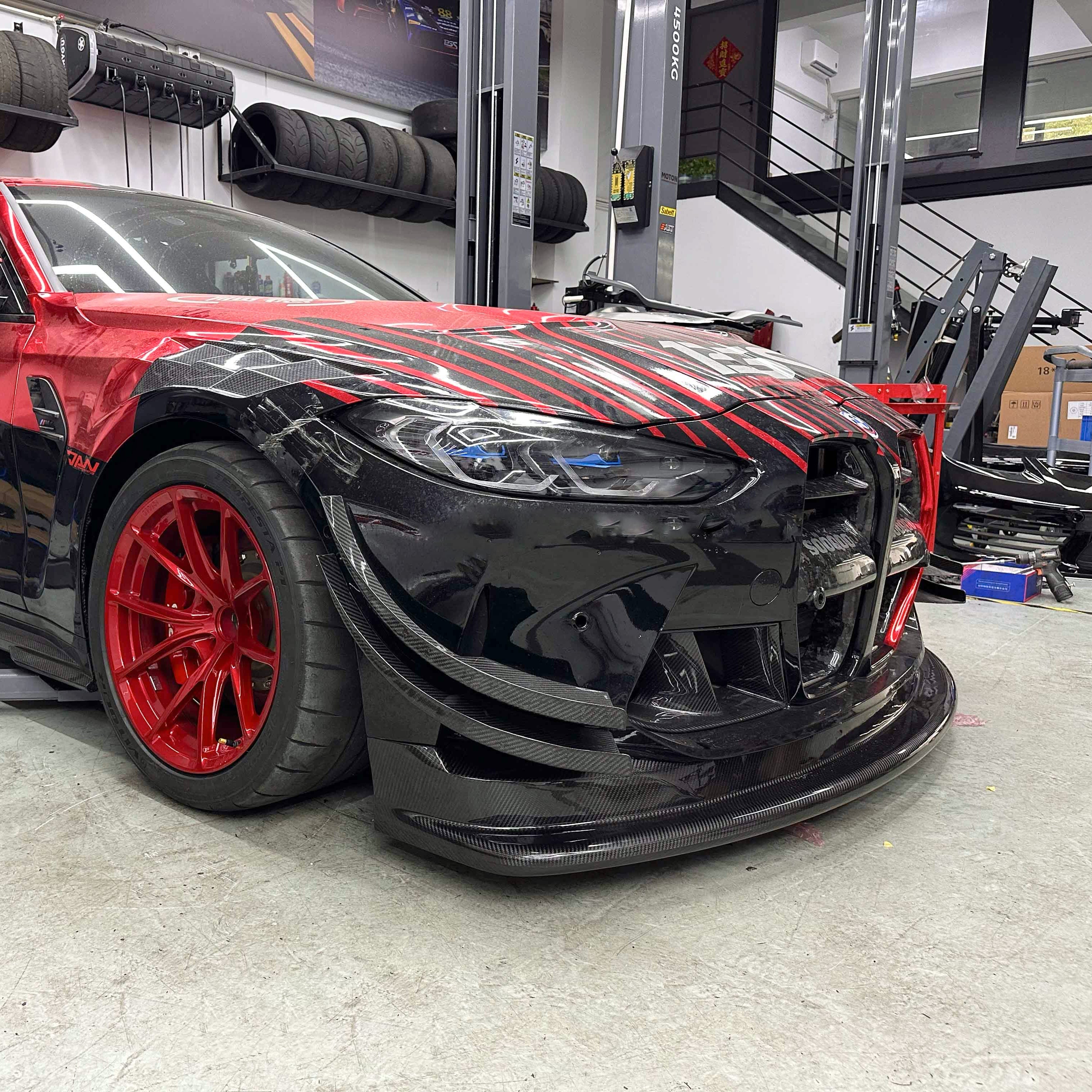 Dry Carbon Frontlippe "GT4 Style" passend für BMW M3 G80 G81 / M4 G82 G83 - Getsdowned