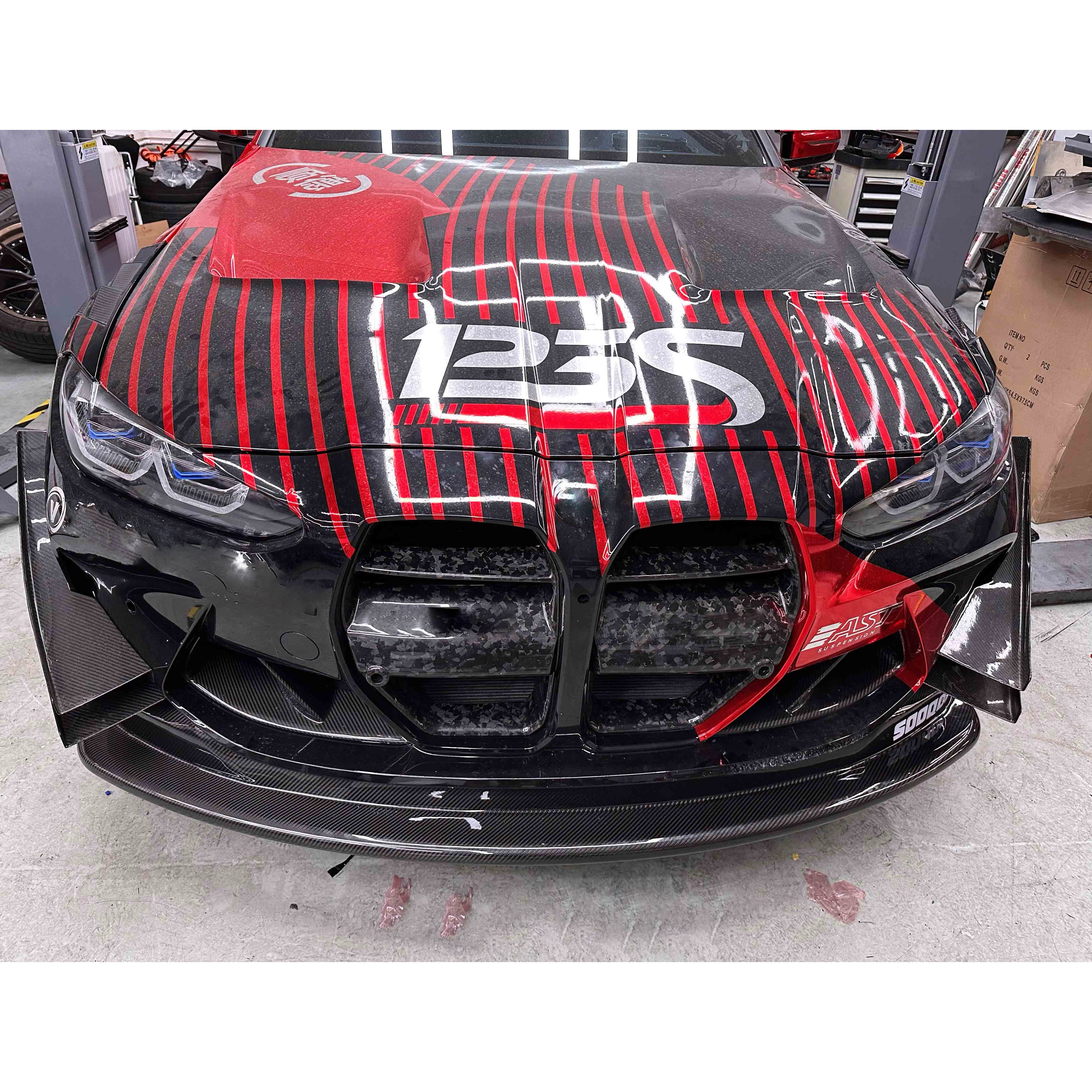Dry Carbon Frontlippe "GT4 Style" passend für BMW M3 G80 G81 / M4 G82 G83 - Getsdowned