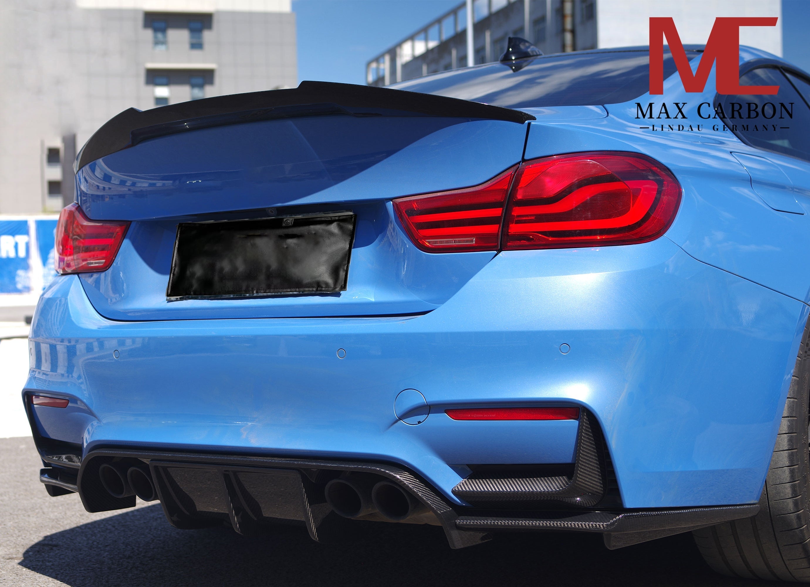 Dry Carbon Heckansatz "L-Form" für BMW M3 F80 M4 F82 F83 - Getsdowned