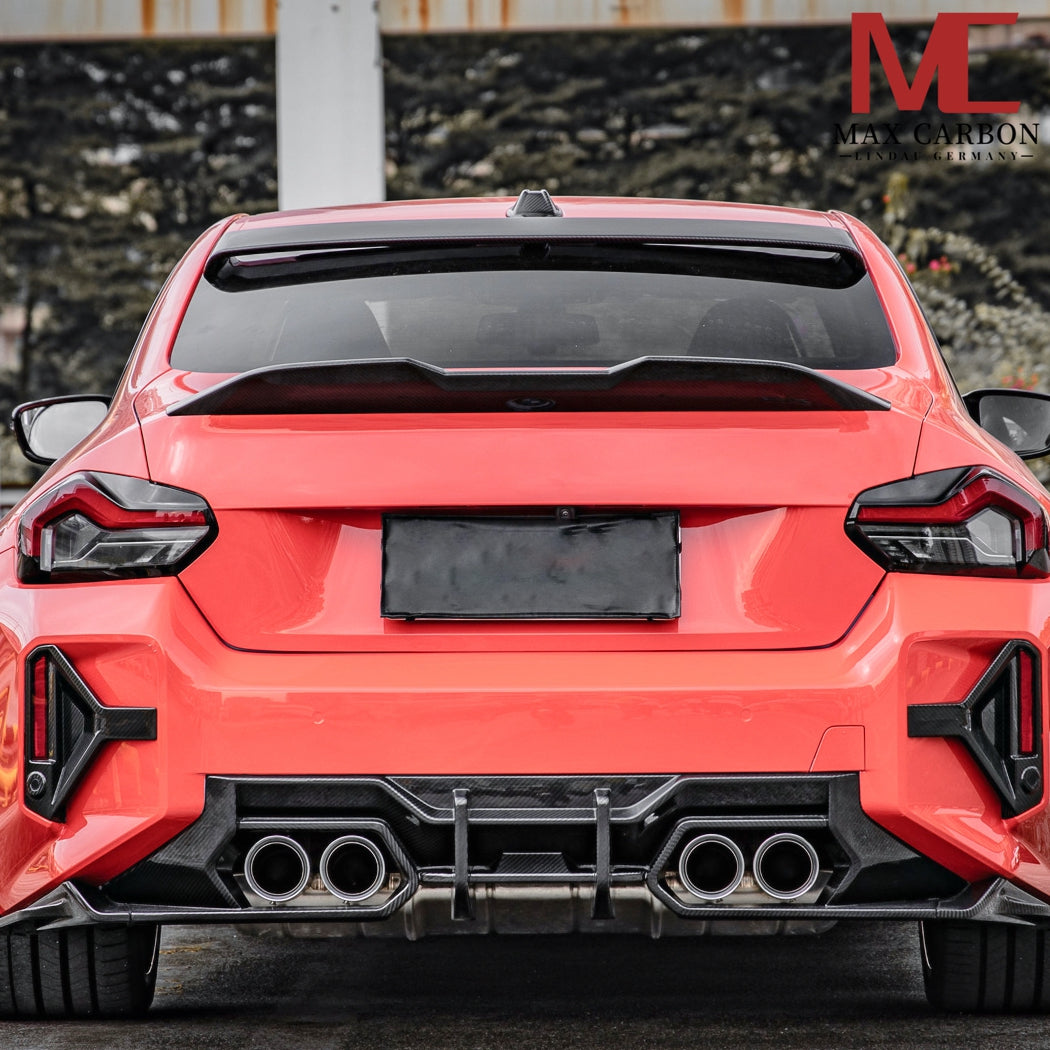 Dry Carbon Dachkantenspoiler Dachlippe passend für BMW M2 G87 / 2er G42 M240i inkl. LCI - Getsdowned
