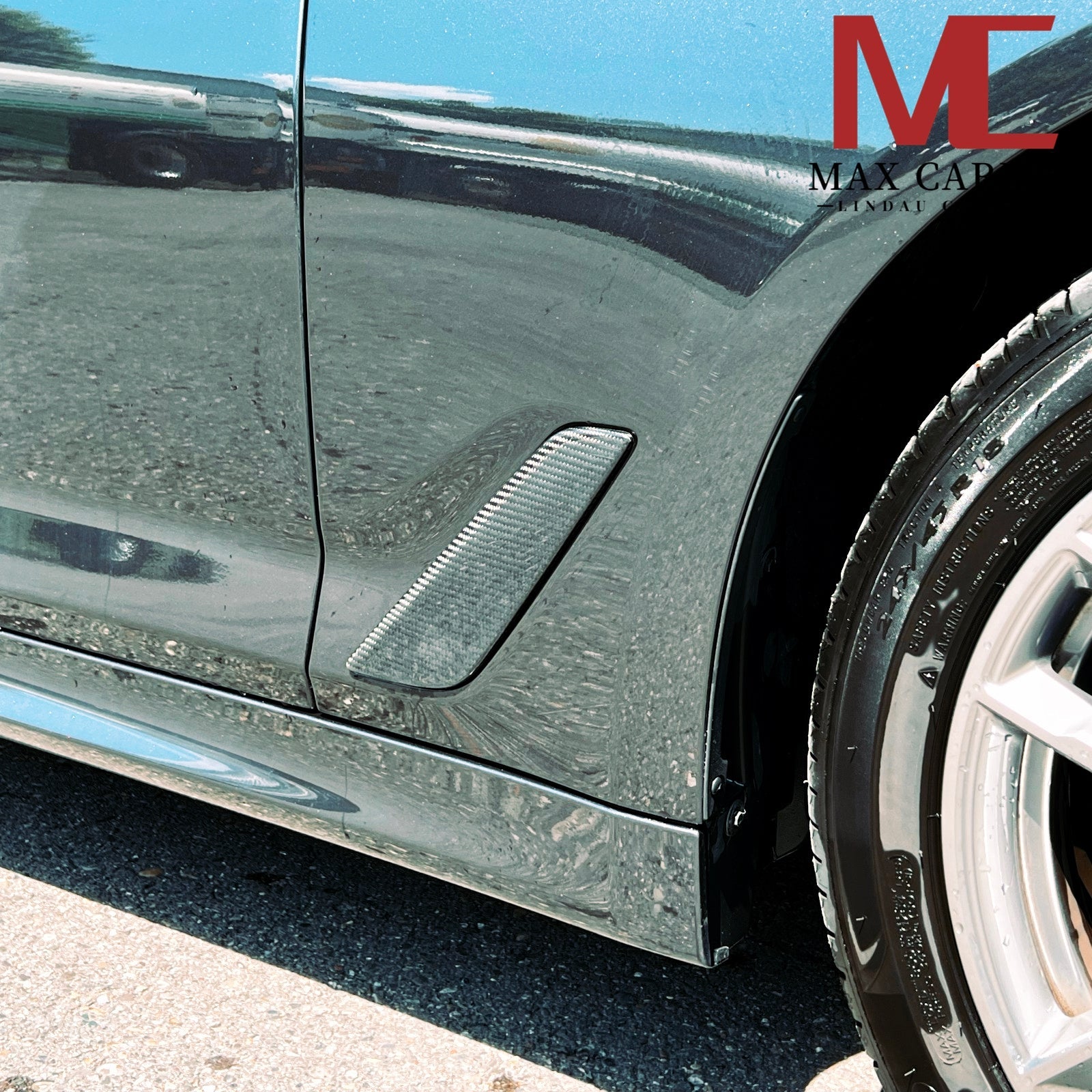 Dry Carbon Kotflügel Flaps passend für BMW 5er G30 G31 + LCI - Getsdowned