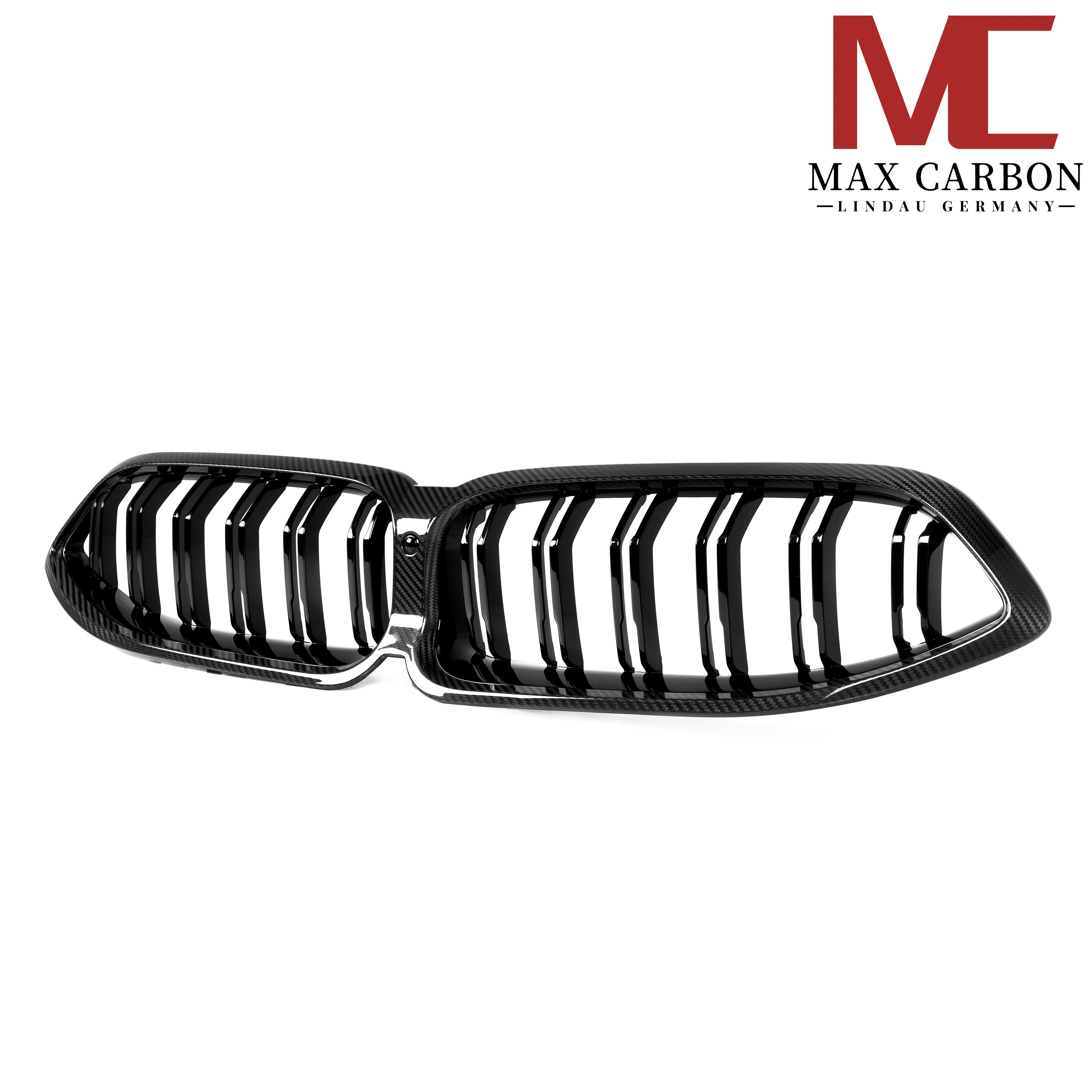 Max Carbon Dry Carbon Kühlergrill Nieren für BMW 8er G14 G15 G16 LCI, hochwertiges Sichtfenster und Design