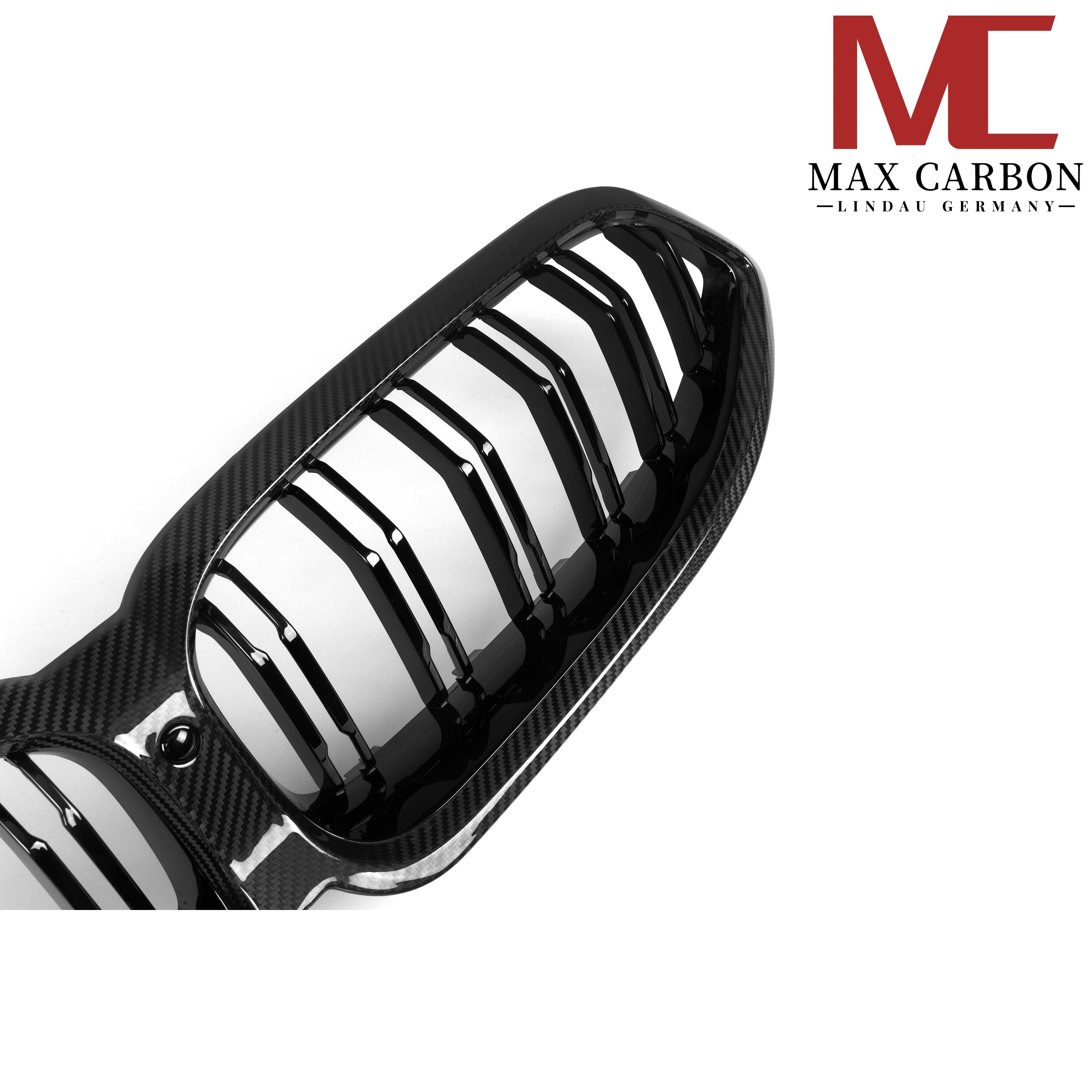 Max Carbon Dry Carbon Kühlergrill Nieren für BMW 8er G14 G15 G16 LCI, sportliches Design, hochwertige Carbon-Optik, Fahrzeugfront
