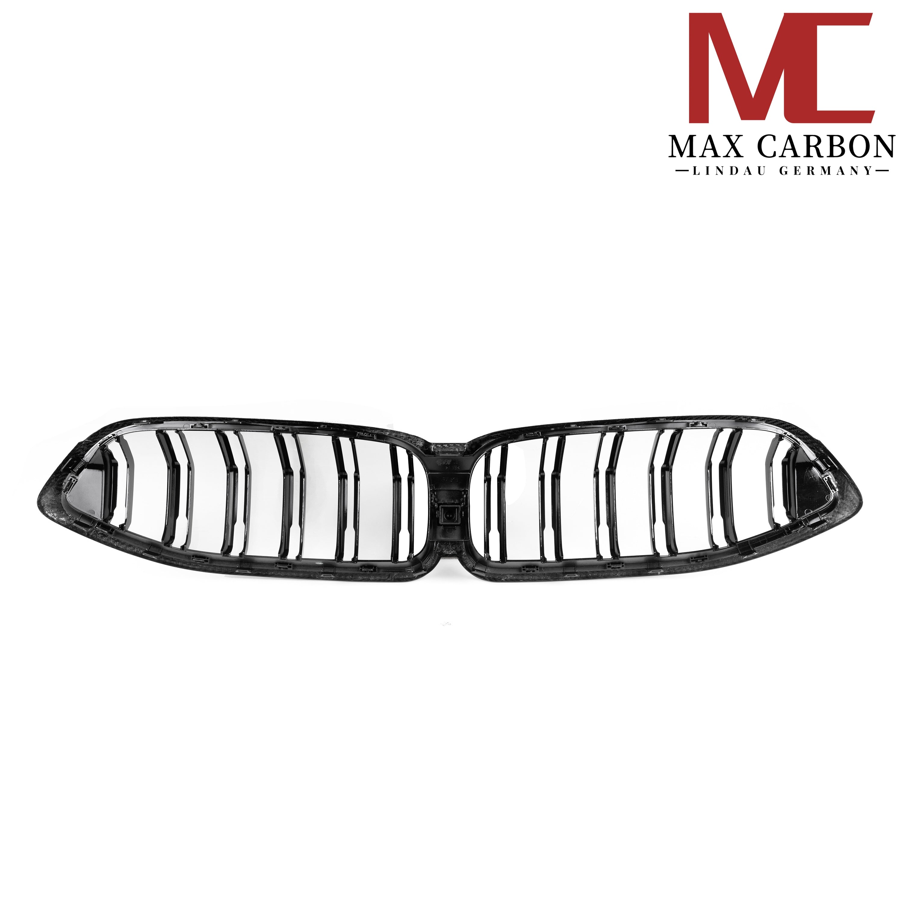 Dry Carbon Kühlergrill Nieren für BMW 8er G14 G15 G16 Pre-LCI von Max Carbon, mit detailliertem Carbon-Design.