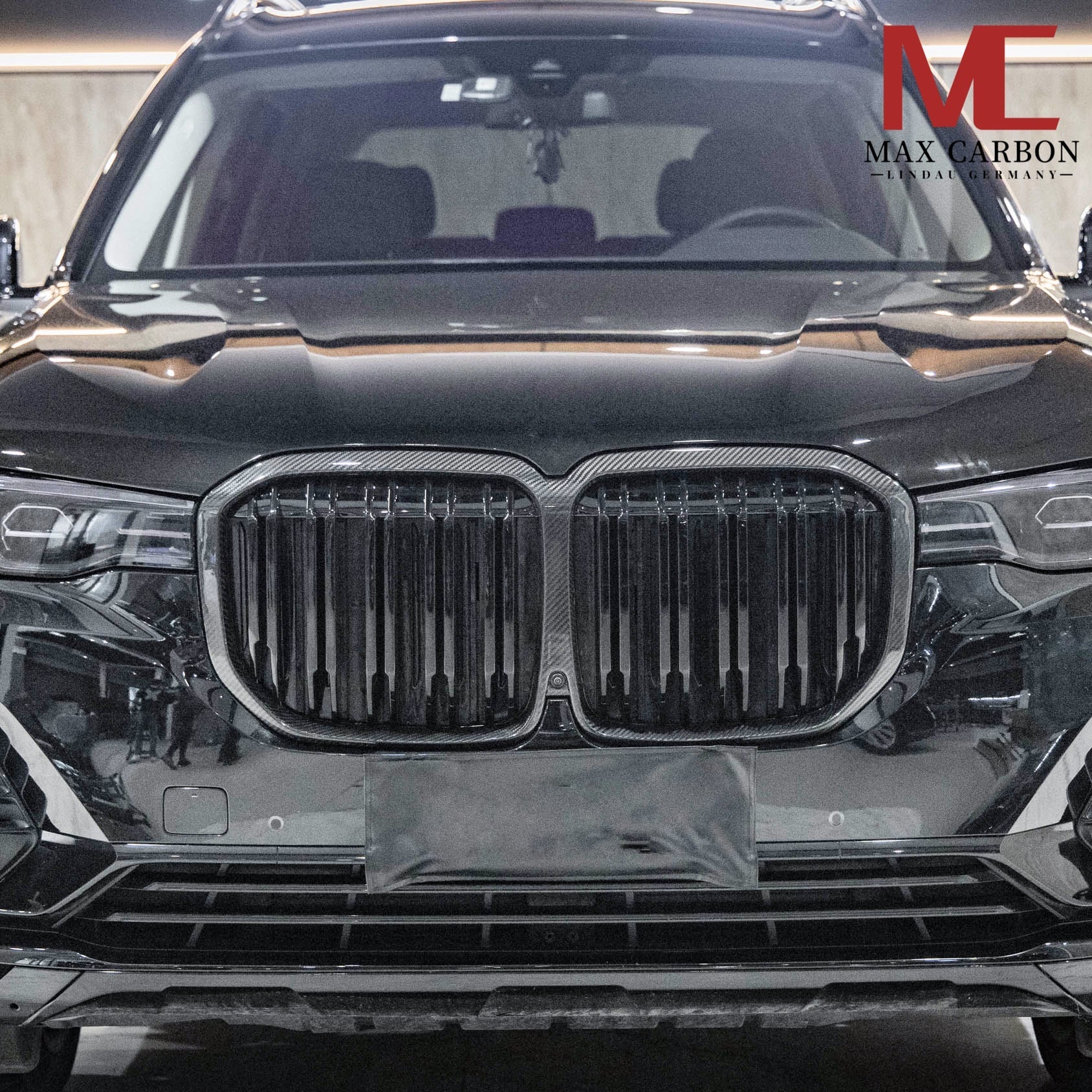 Dry Carbon Kühlergrill Nieren V2 für BMW X7 G07 Pre-LCI - Getsdowned