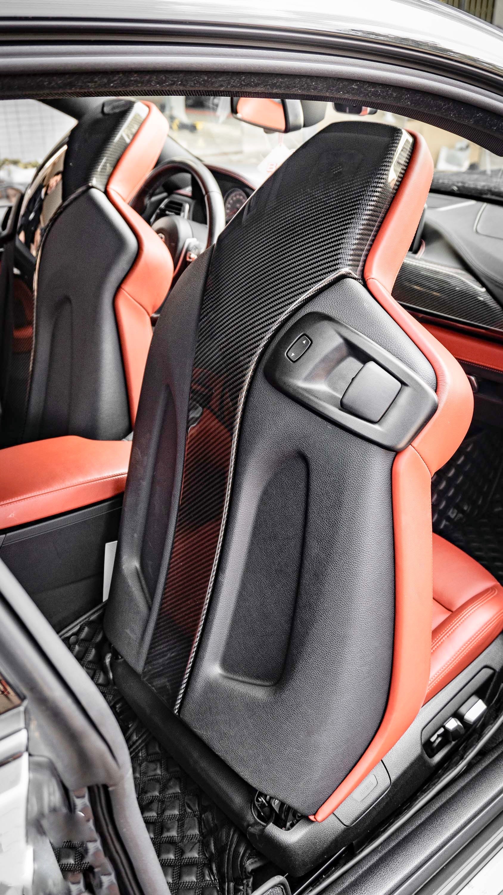 Dry Carbon Sitz Cover passend für BMW M2 F87 + Competition / M3 F80 / M4 F82 F83 - Getsdowned
