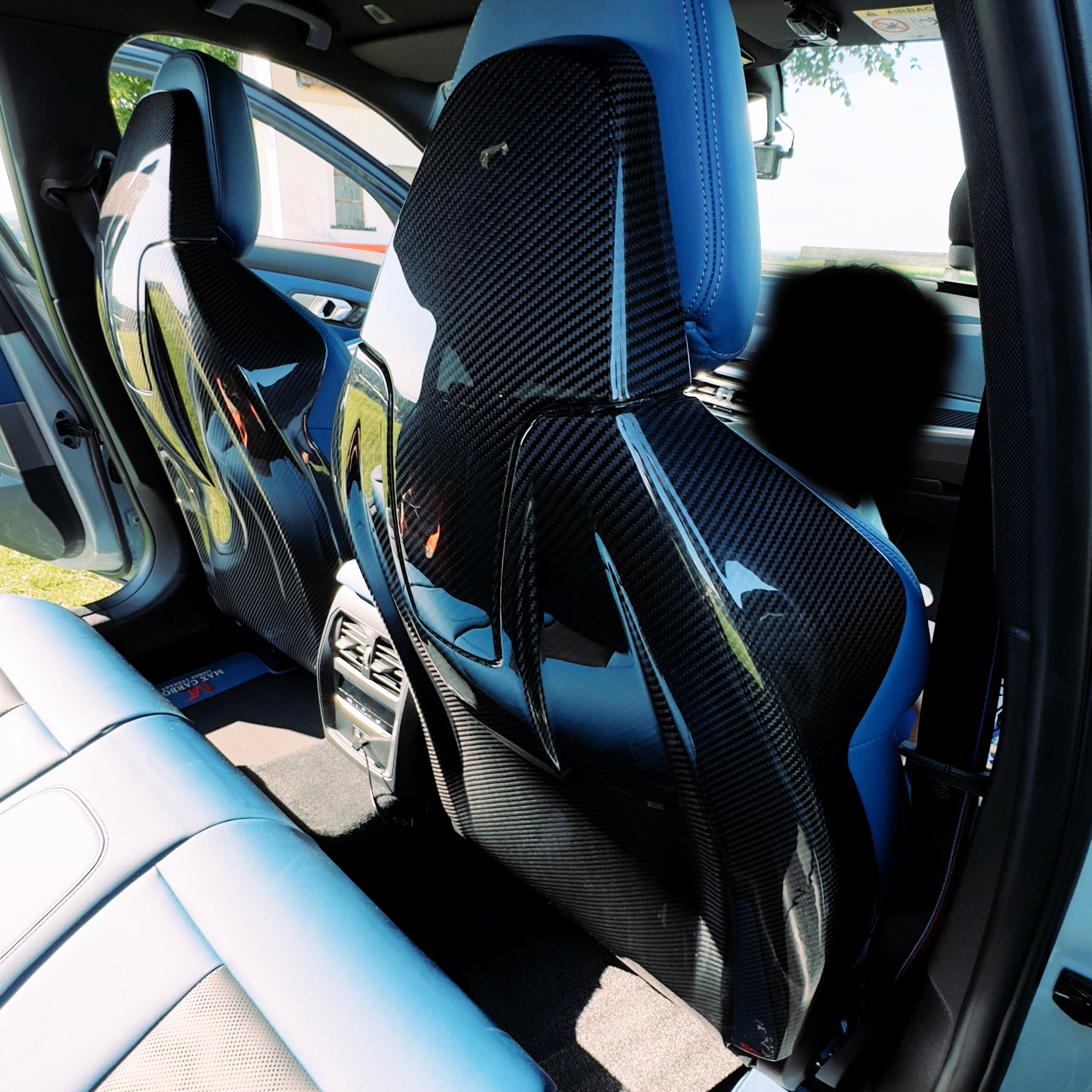 Dry Carbon Sitzcover Ersatz für BMW M3 G80 G81 / M8 F93 / X3M F97 / X4M F98 Satz - Getsdowned