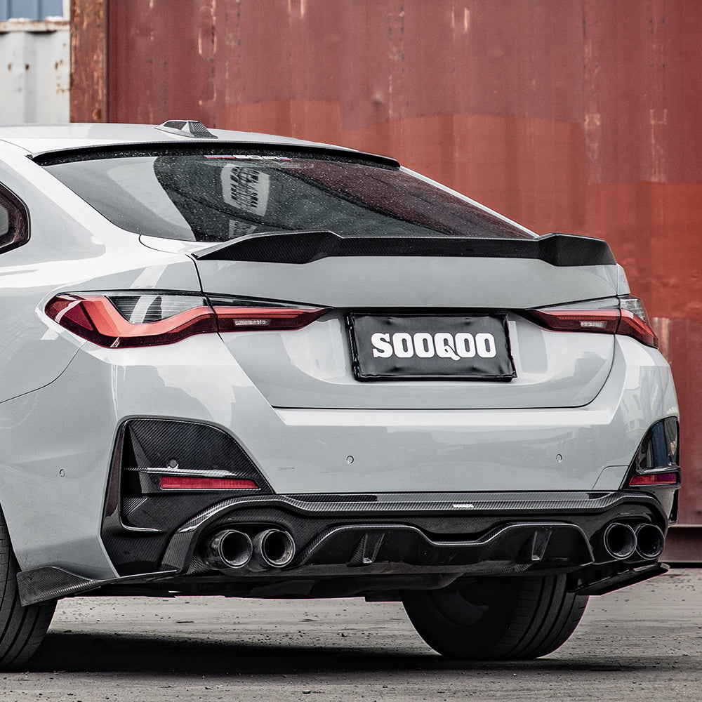 Dry Carbon Heckansatz passend für BMW 4er G26 i4 - Getsdowned