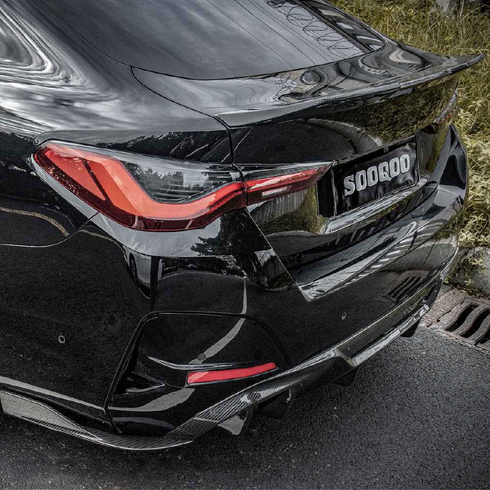 Dry Carbon Heckdiffusor 3-teilig für BMW i4 G26 Elektroauto - Getsdowned