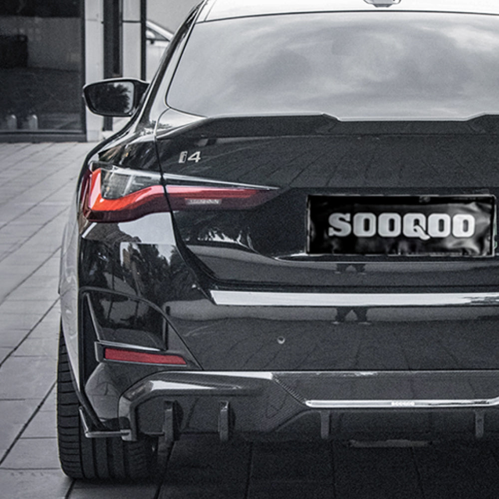 Dry Carbon Heckdiffusor 3-teilig für BMW i4 G26 Elektroauto - Getsdowned